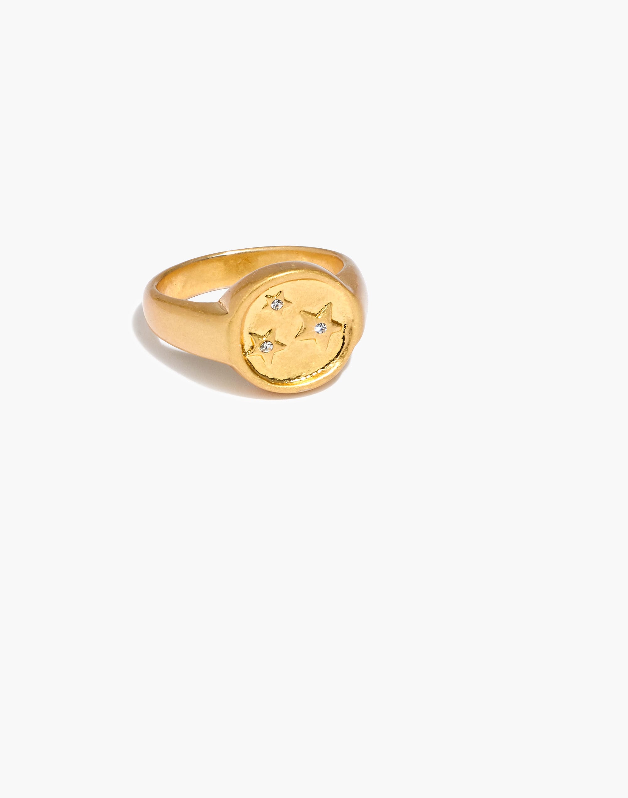 Star Sparkle Signet Ring