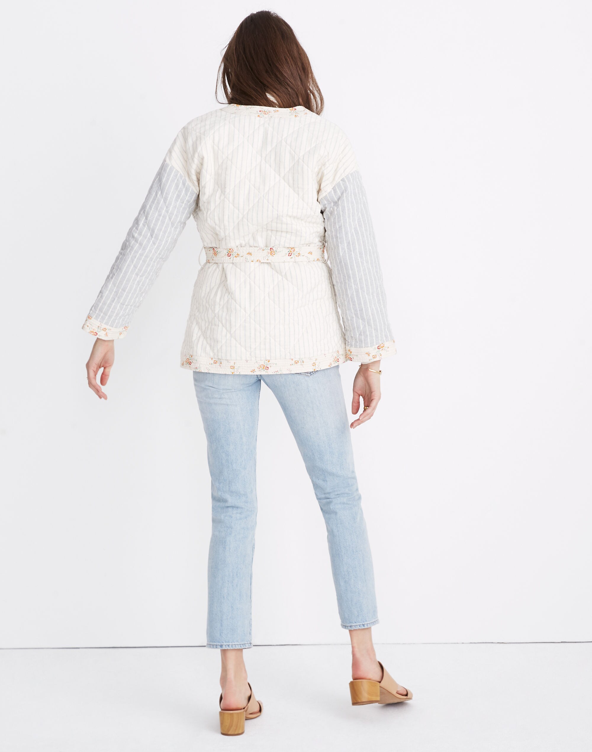 Madewell x The New Denim Project&reg; Patchwork Wrap Jacket