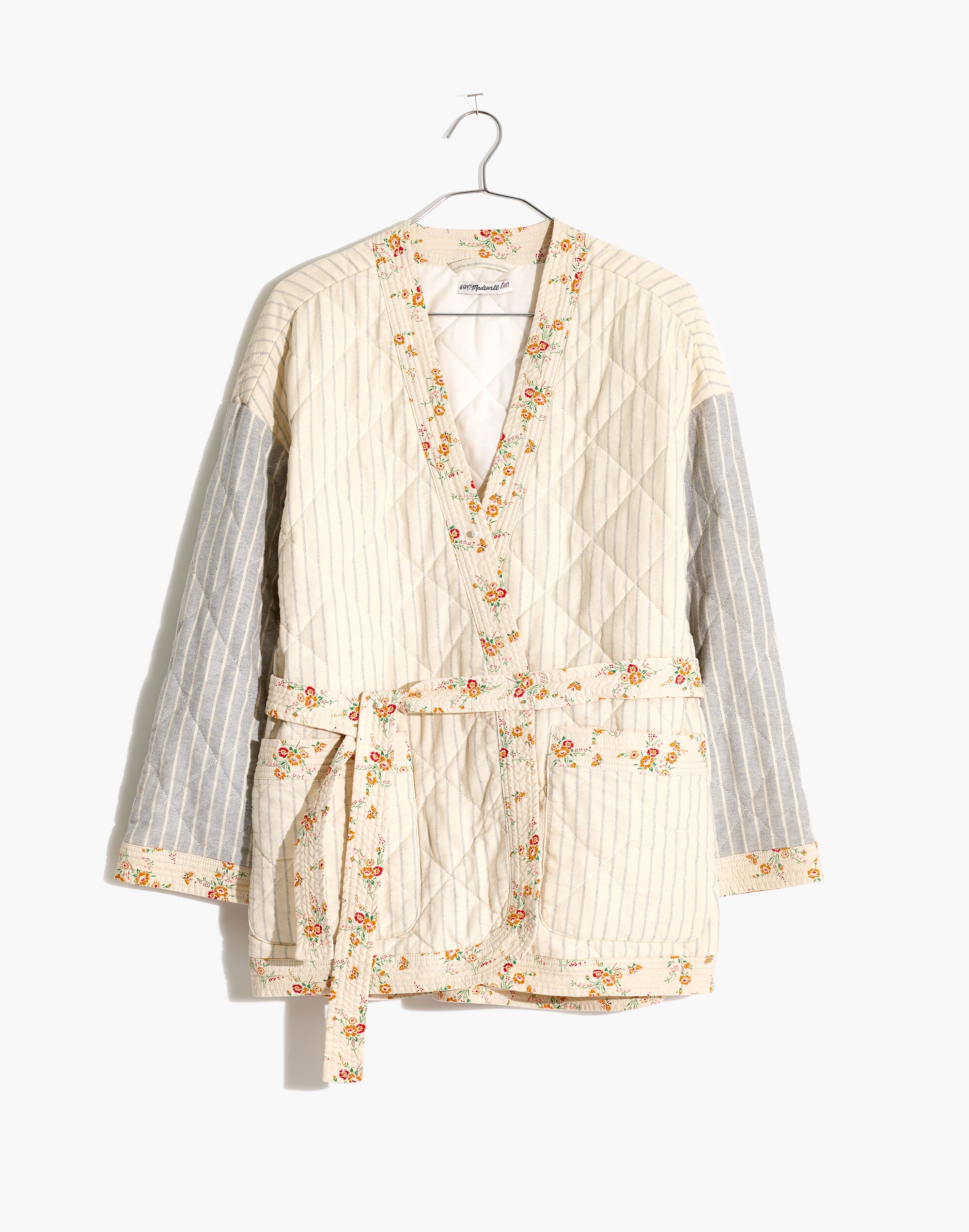 Madewell x The New Denim Project&reg; Patchwork Wrap Jacket