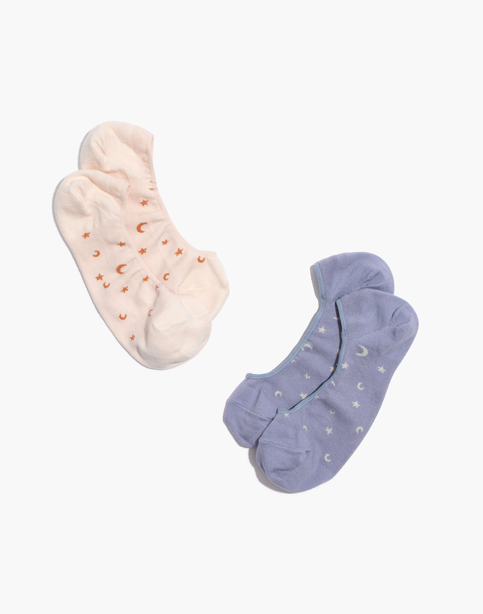 two-pack starry sky low-profile socks