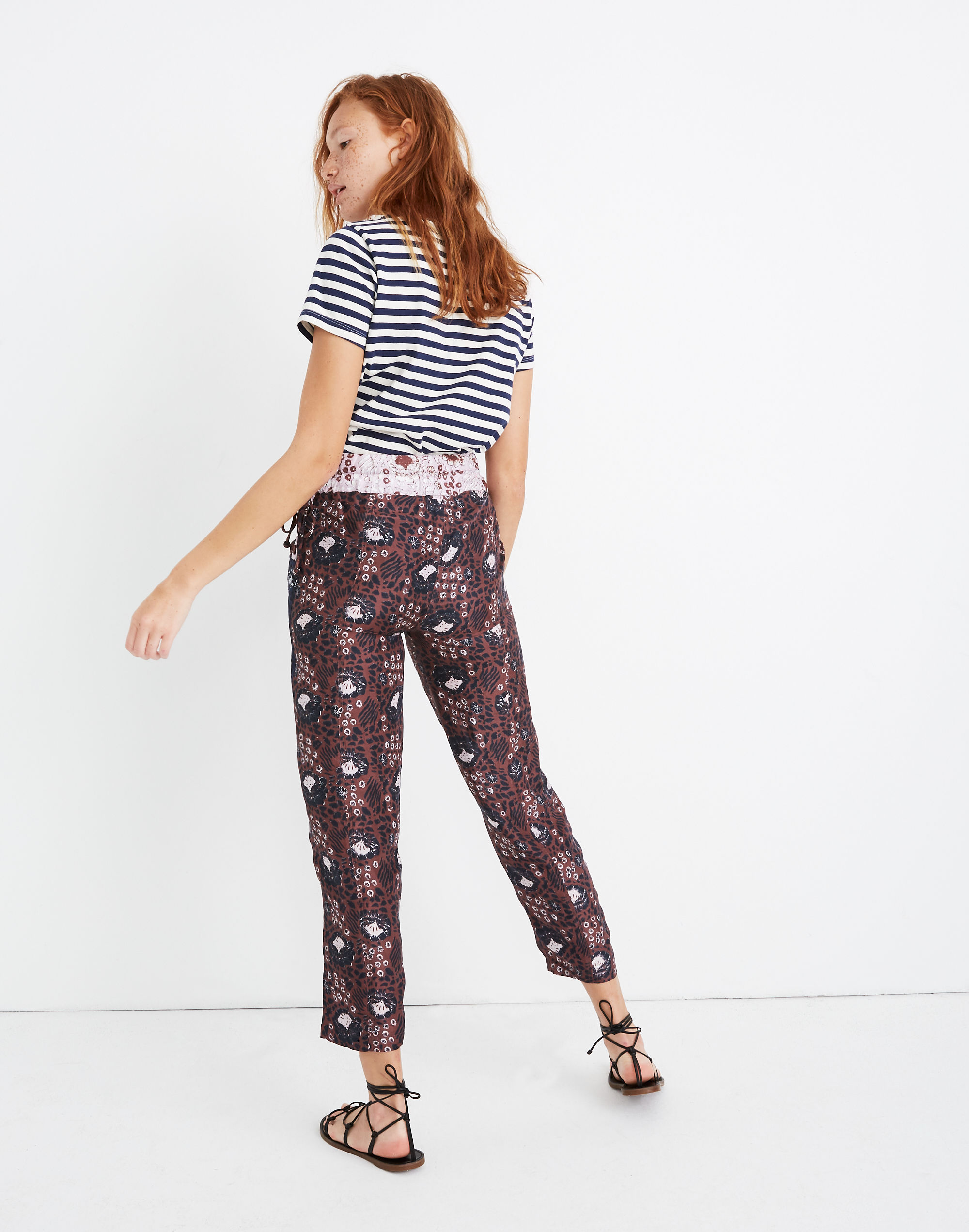 Apiece Apart&trade; Silk Daniela Pull-On Pants