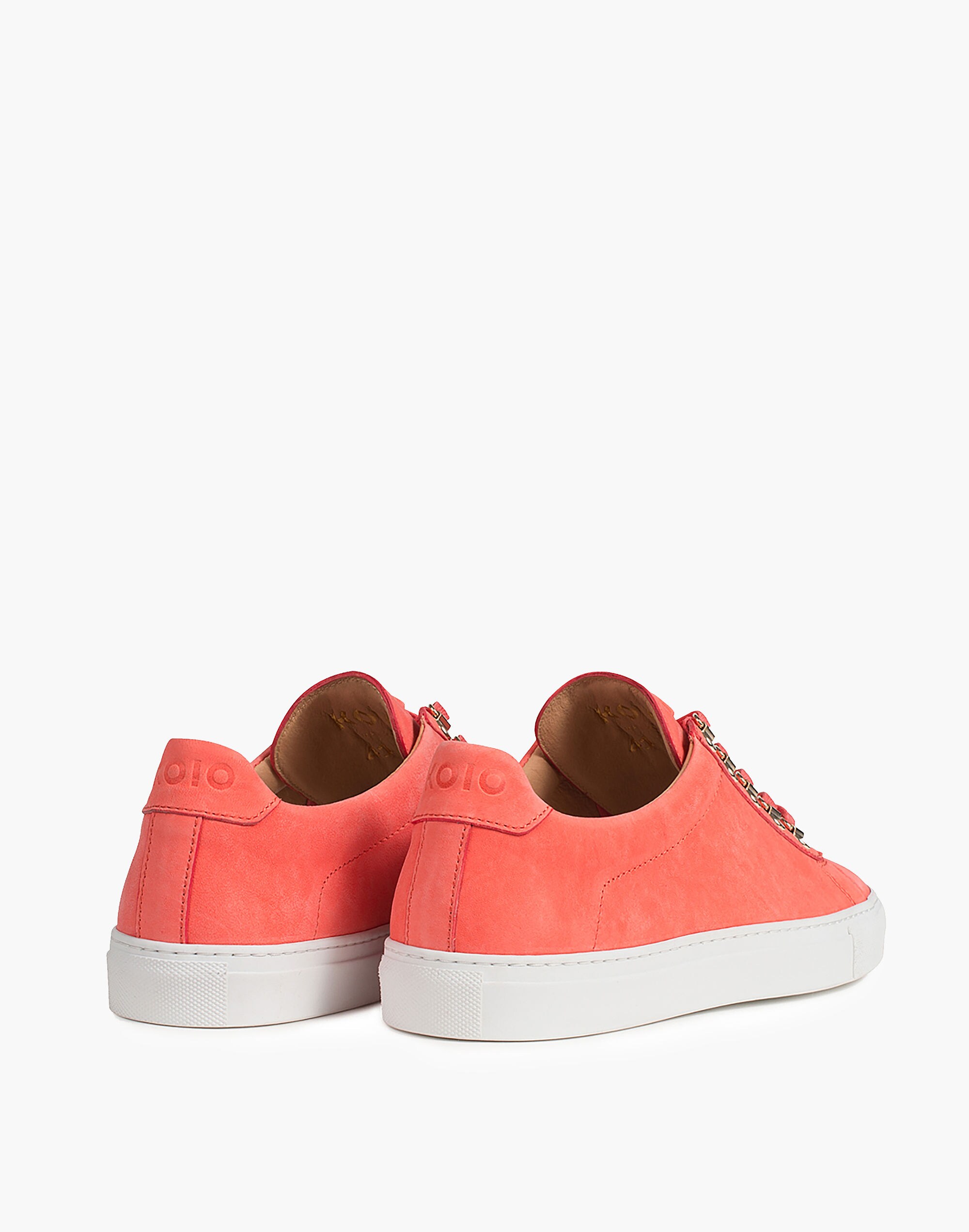 Koio Gavia Albicocca Low-Top Sneakers in Apricot Leather