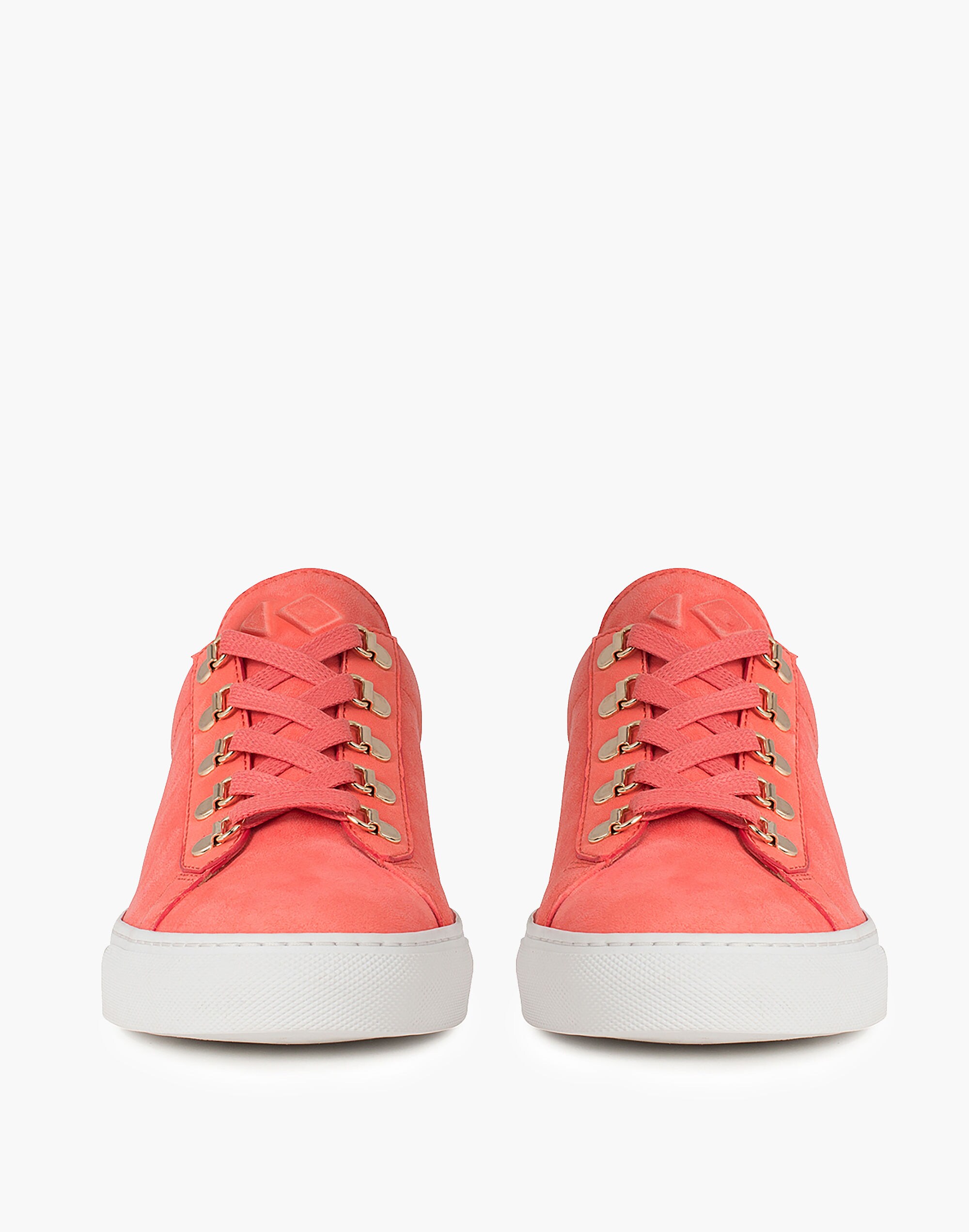 Koio Gavia Albicocca Low-Top Sneakers in Apricot Leather