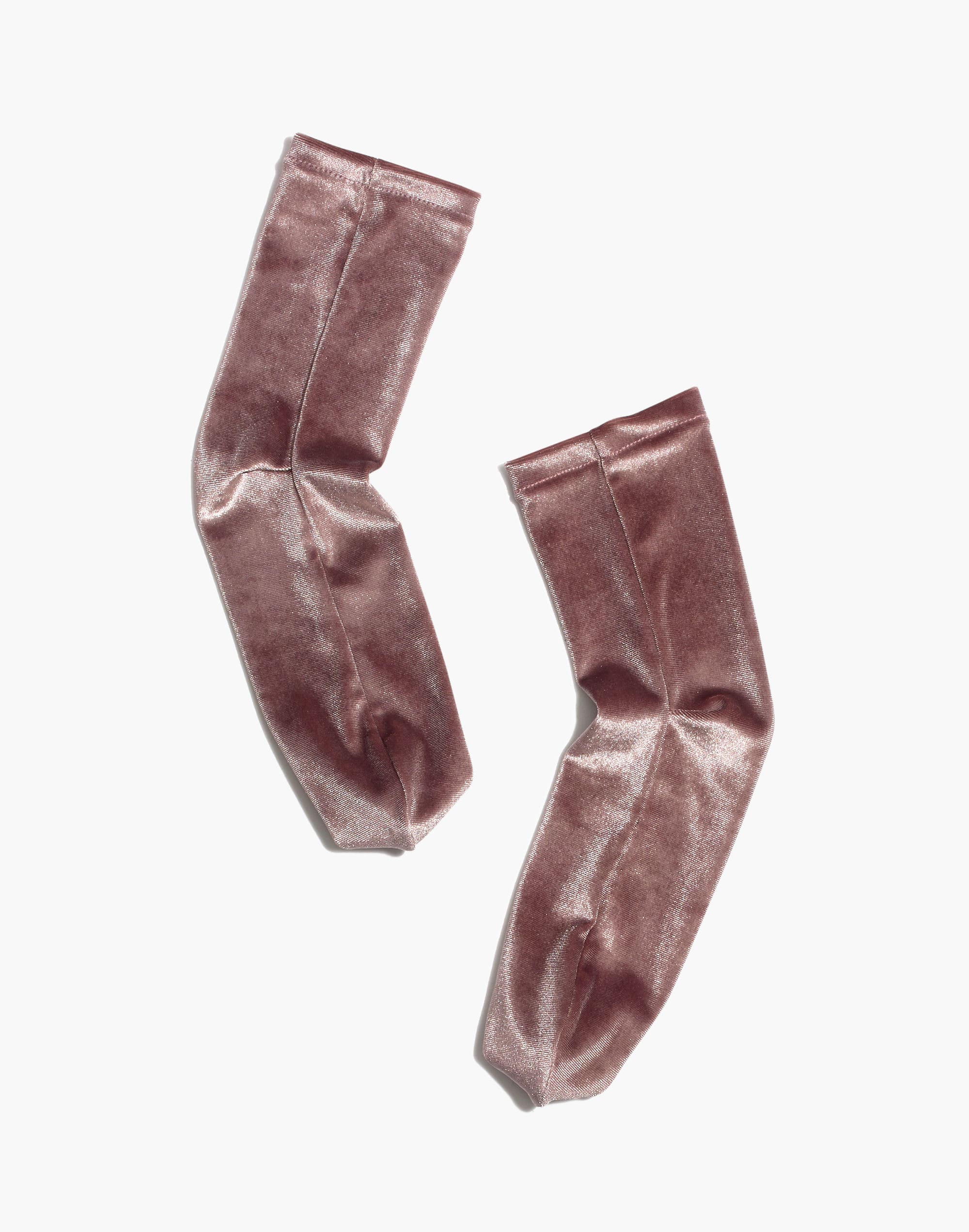 velvet ankle socks