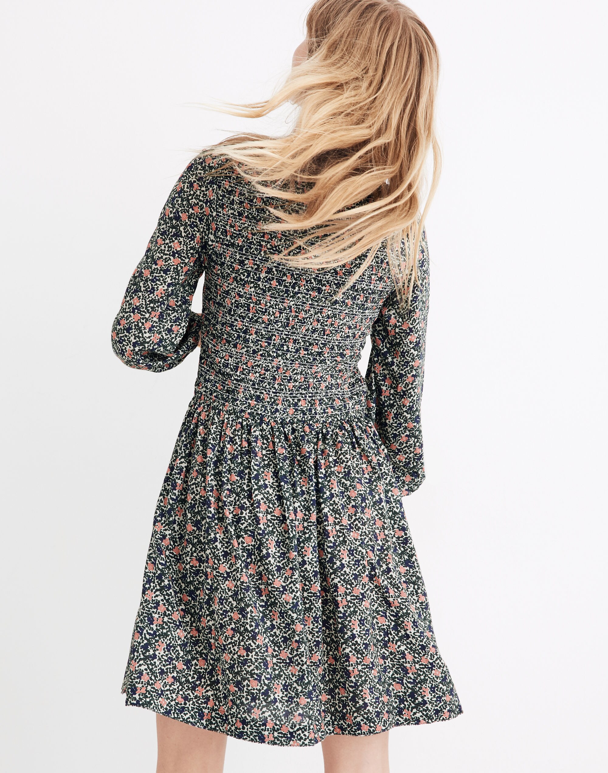 Apiece Apart&trade; Olivias Smocked Mini Dress