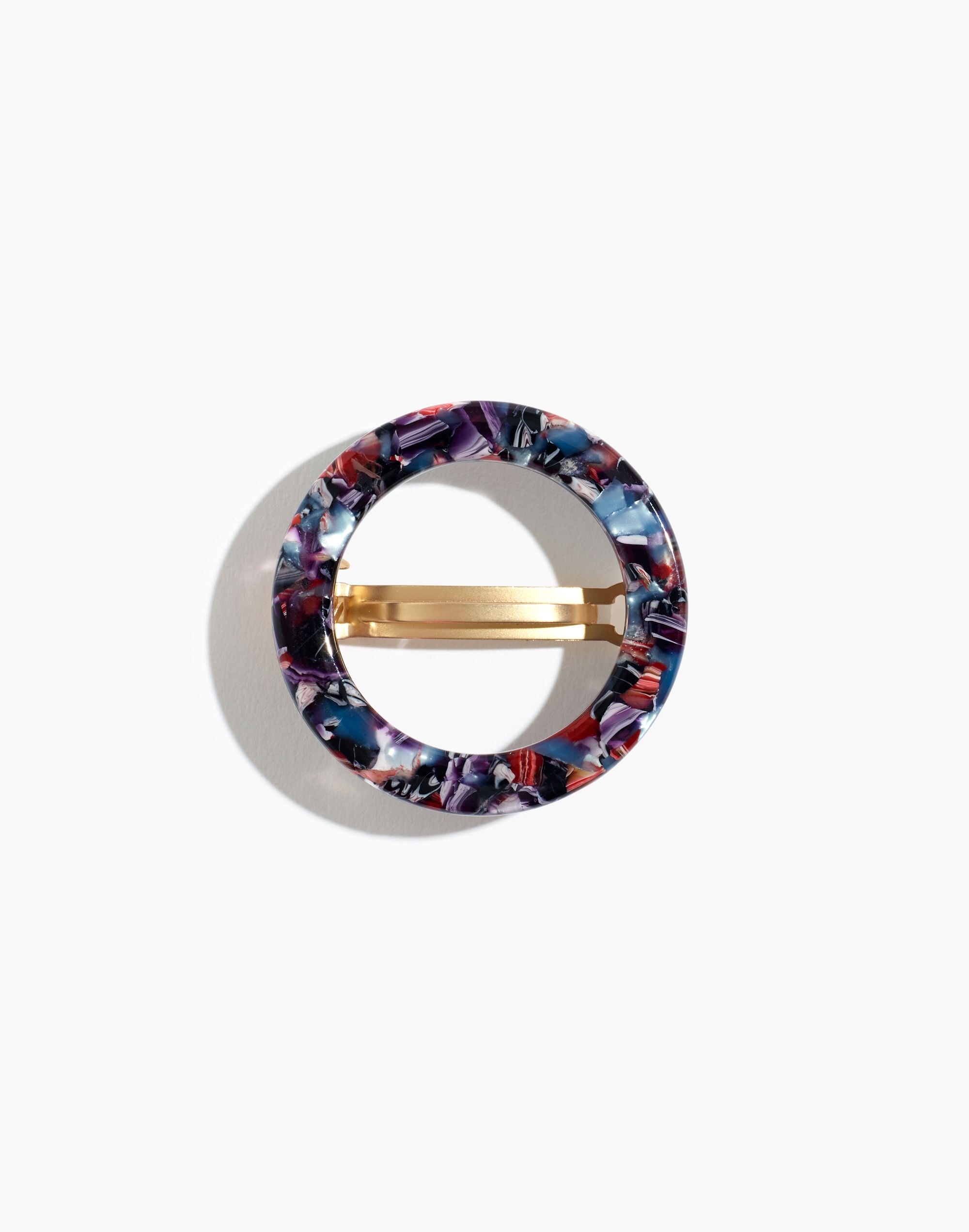 Acrylic Circle Barrette