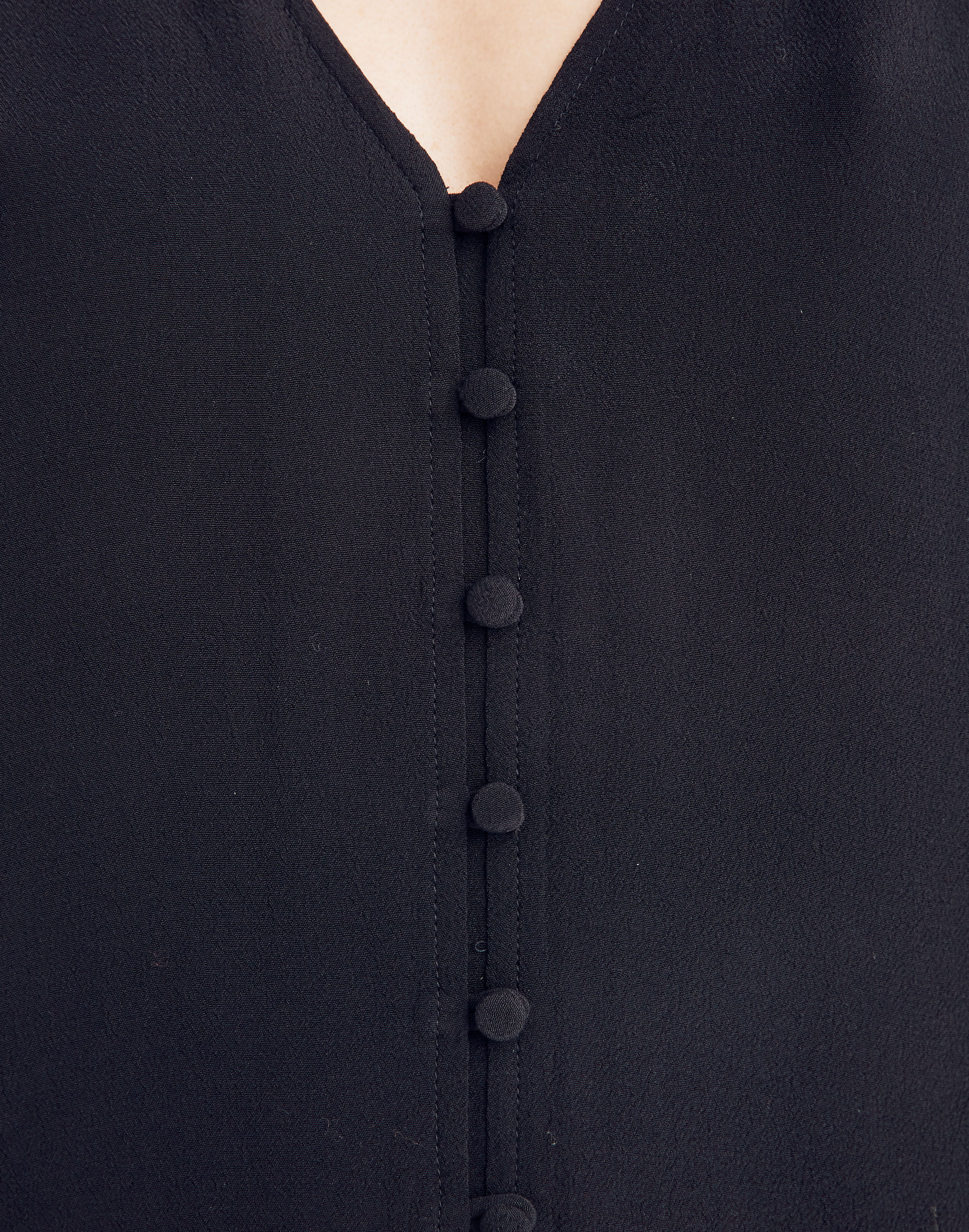 Heather Long-Sleeve Button-Front Dress