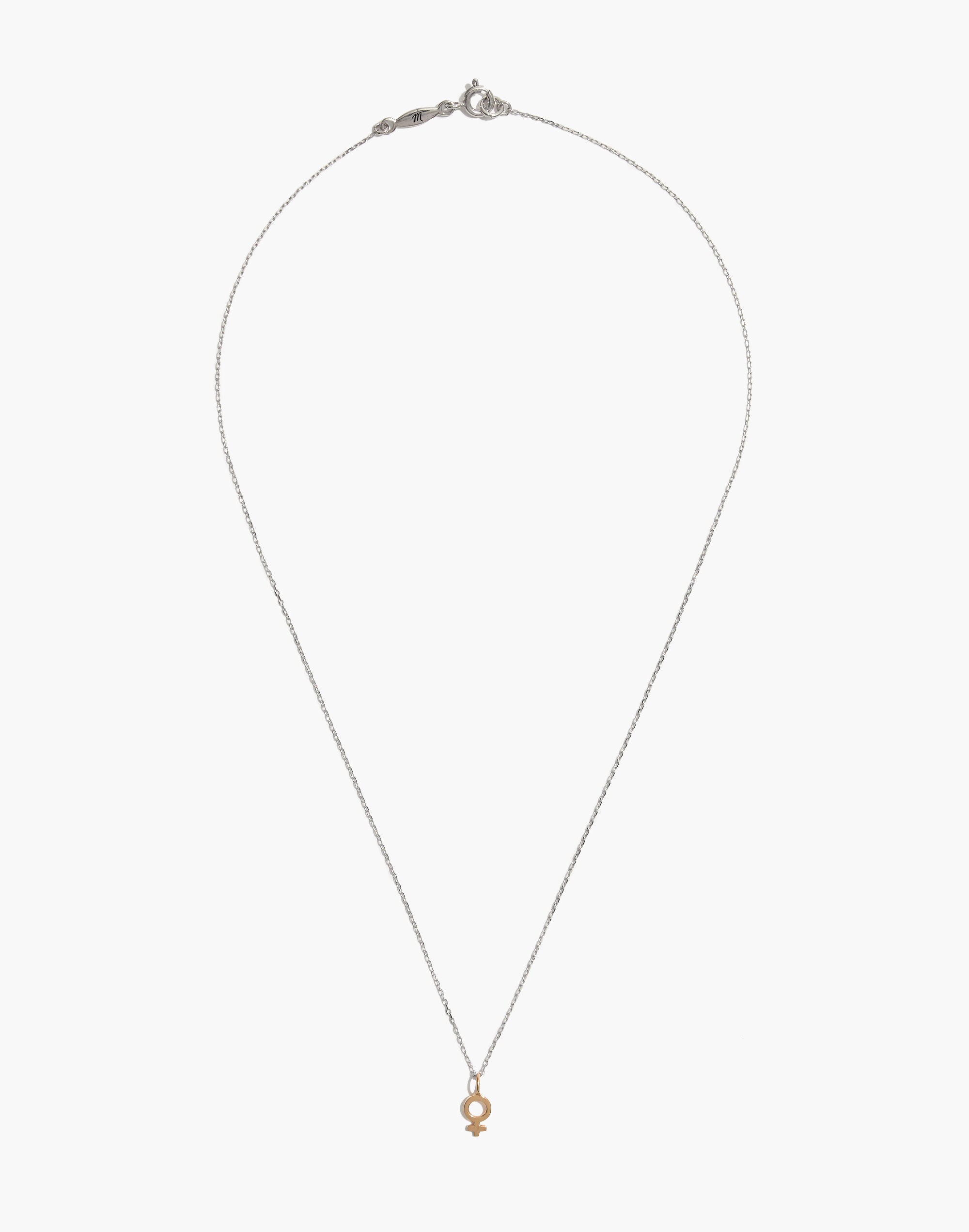Madewell x Girls Inc. Vermeil Female Symbol Necklace