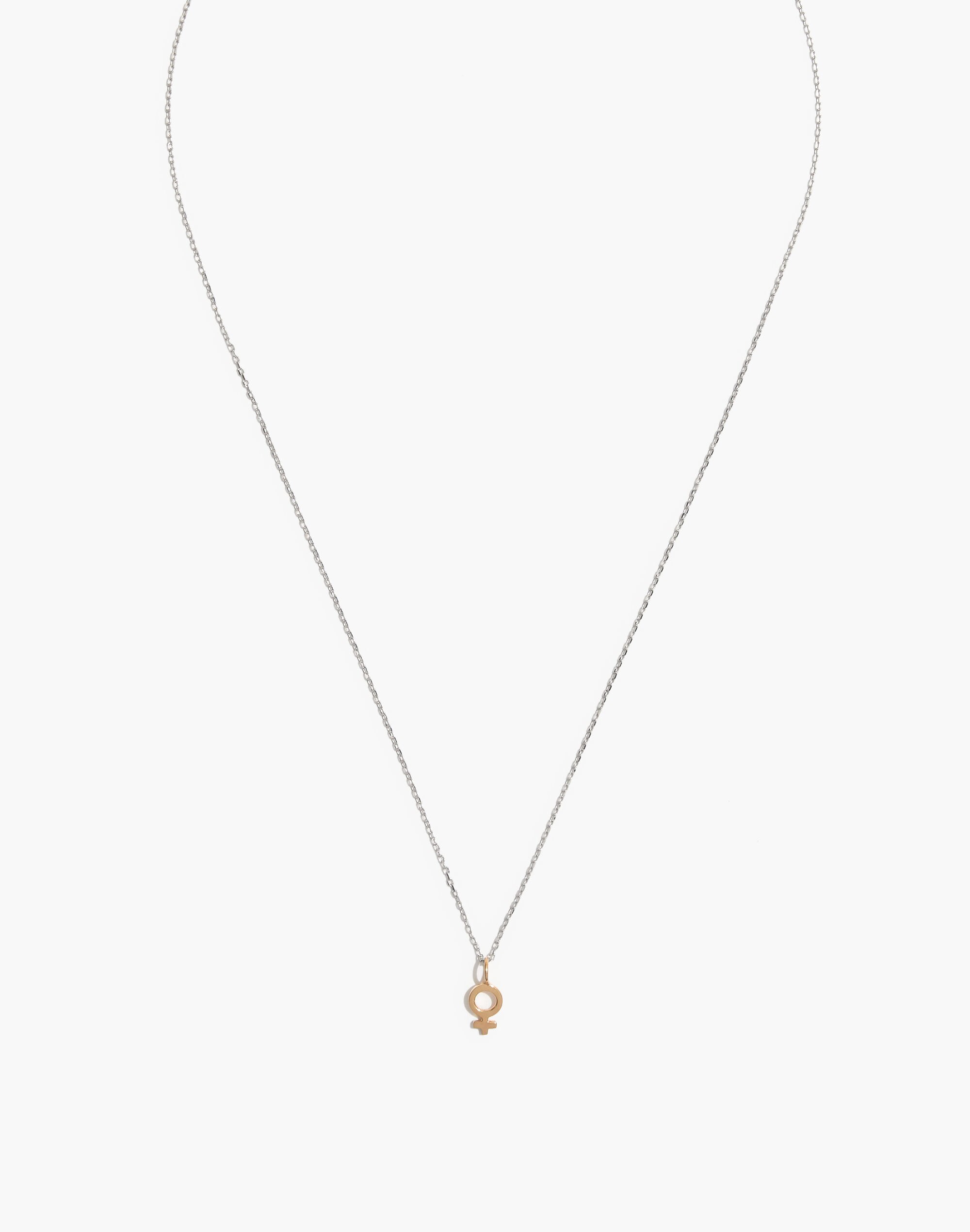 Madewell x Girls Inc. Vermeil Female Symbol Necklace