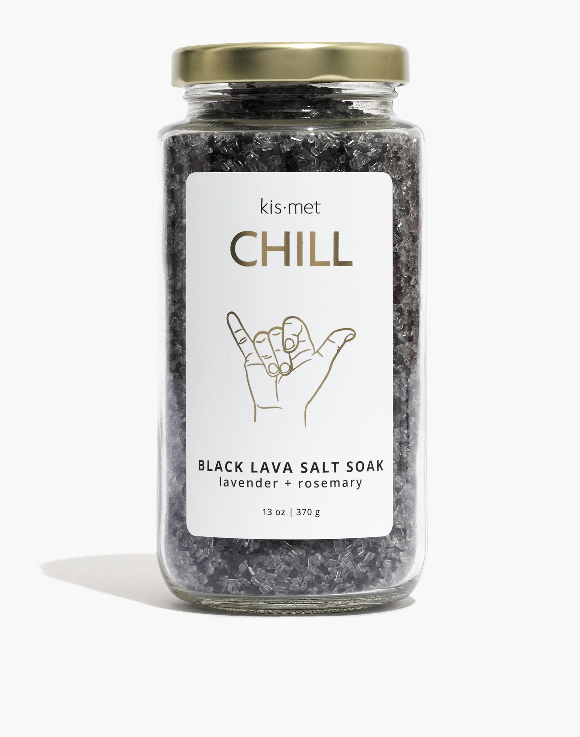 Kismet Coffee Chill Black Lava Salt Bath Soak