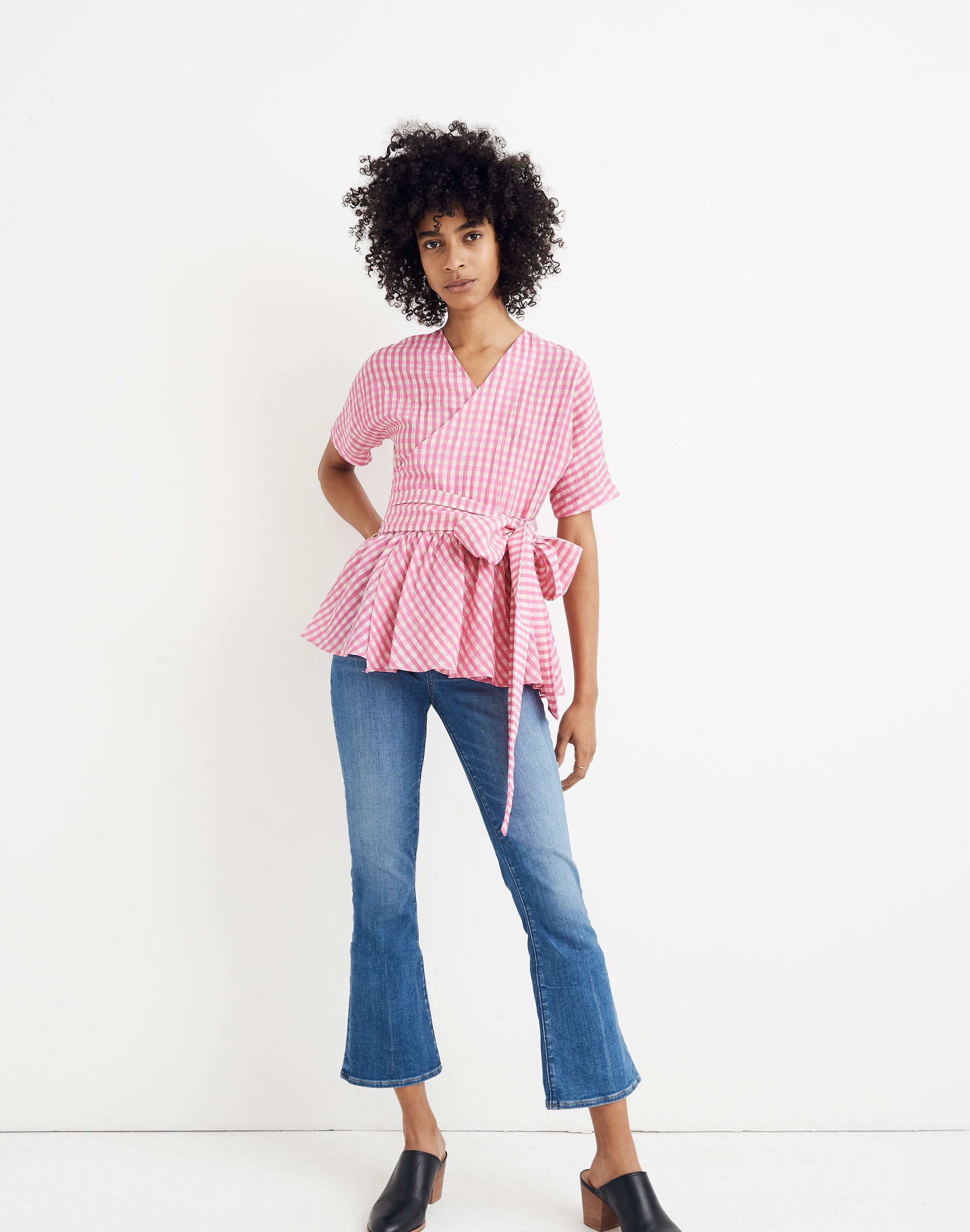 Caron Callahan&trade; Gingham Katia Wrap Top