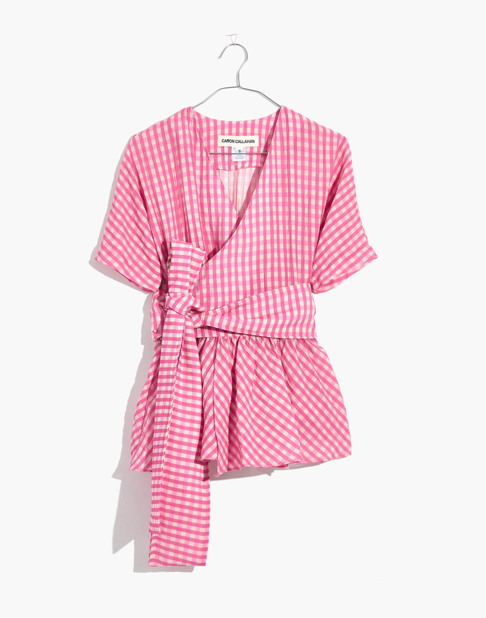 Caron Callahan&trade; Gingham Katia Wrap Top