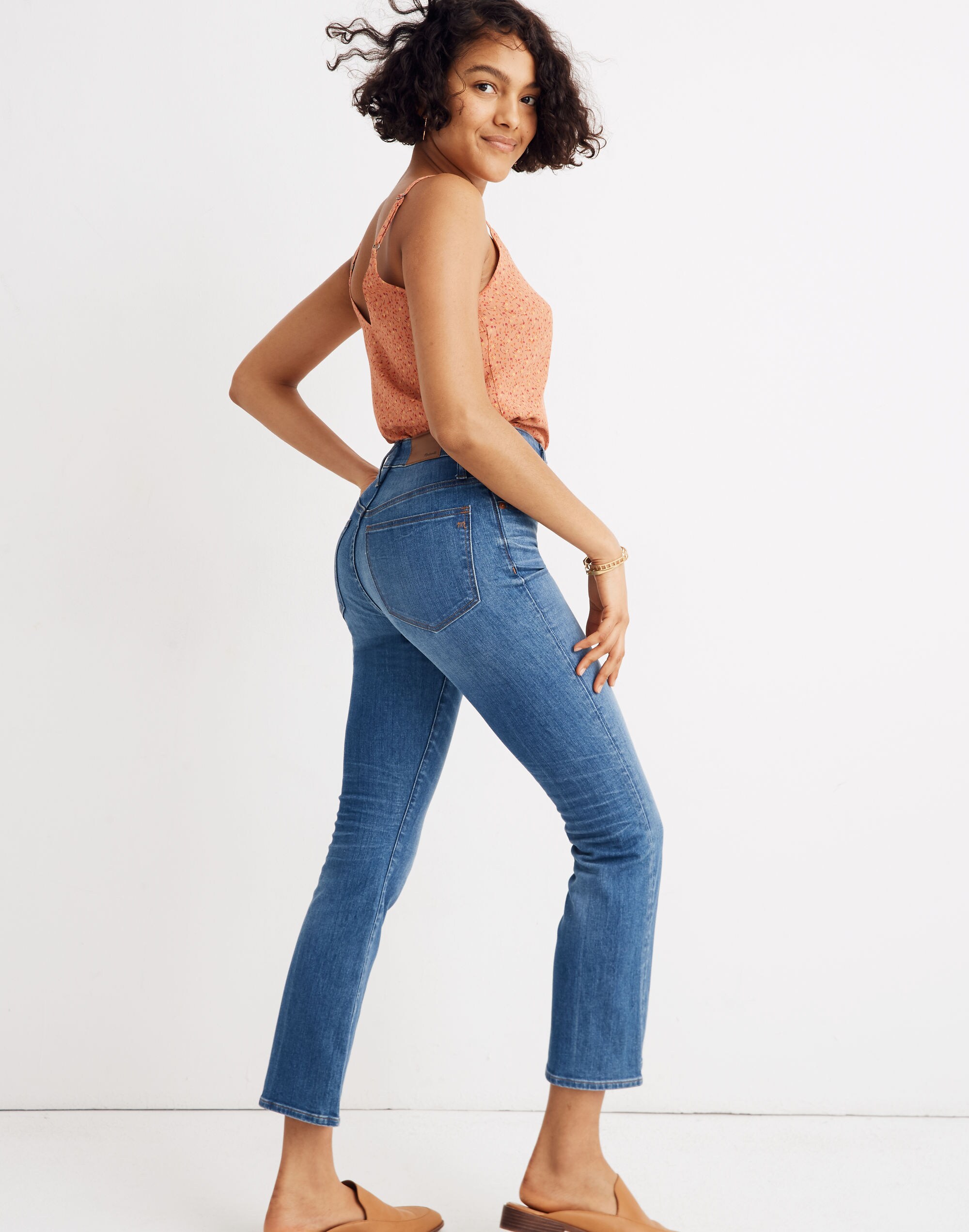 Curvy Cali Demi-Boot Jeans in Tierney Wash: Eco Edition