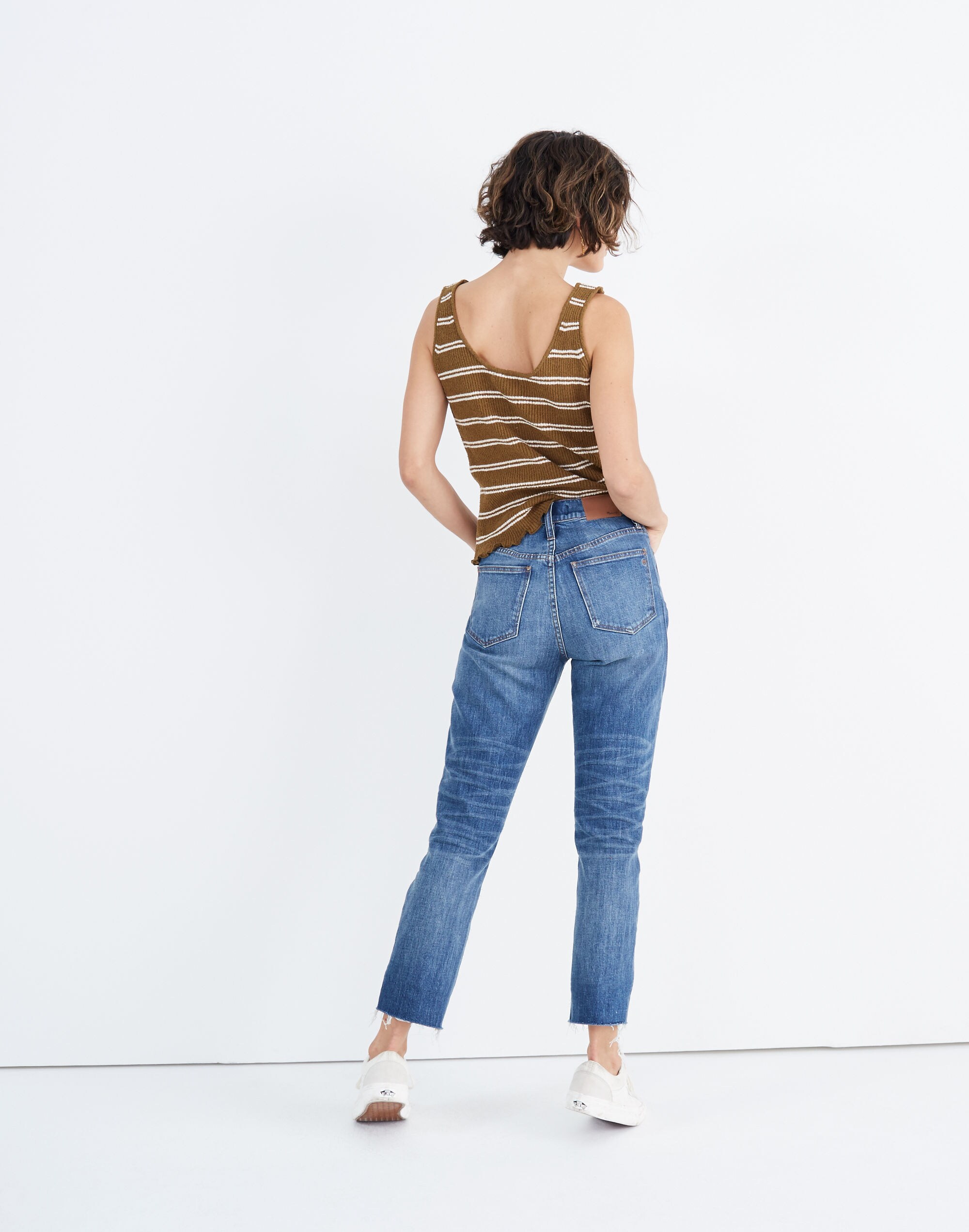 The Tall High-Rise Slim Boyjean in Dover Wash: Raw-Hemmed Edition