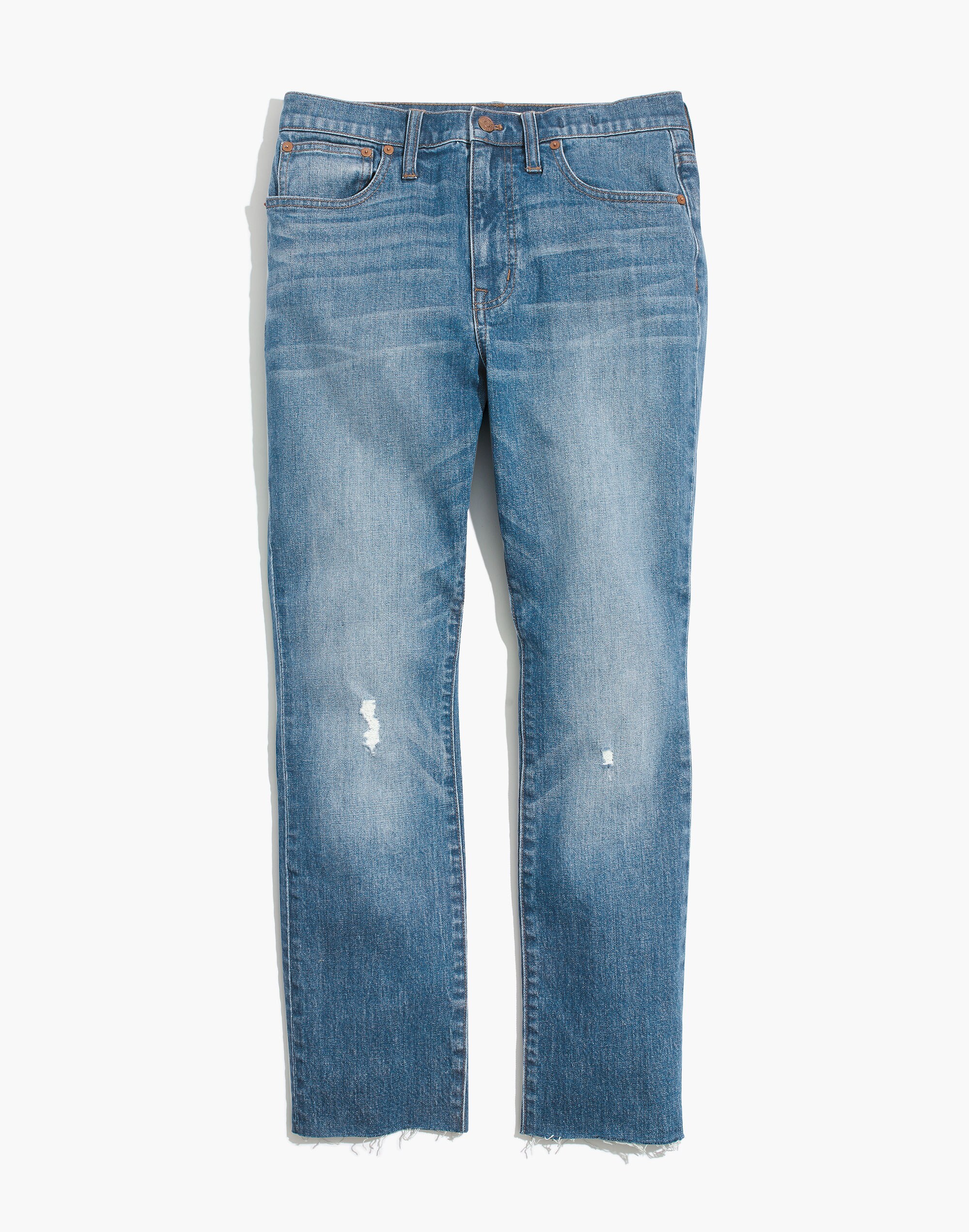 The High-Rise Slim Boyjean in Dover Wash: Raw-Hemmed Edition