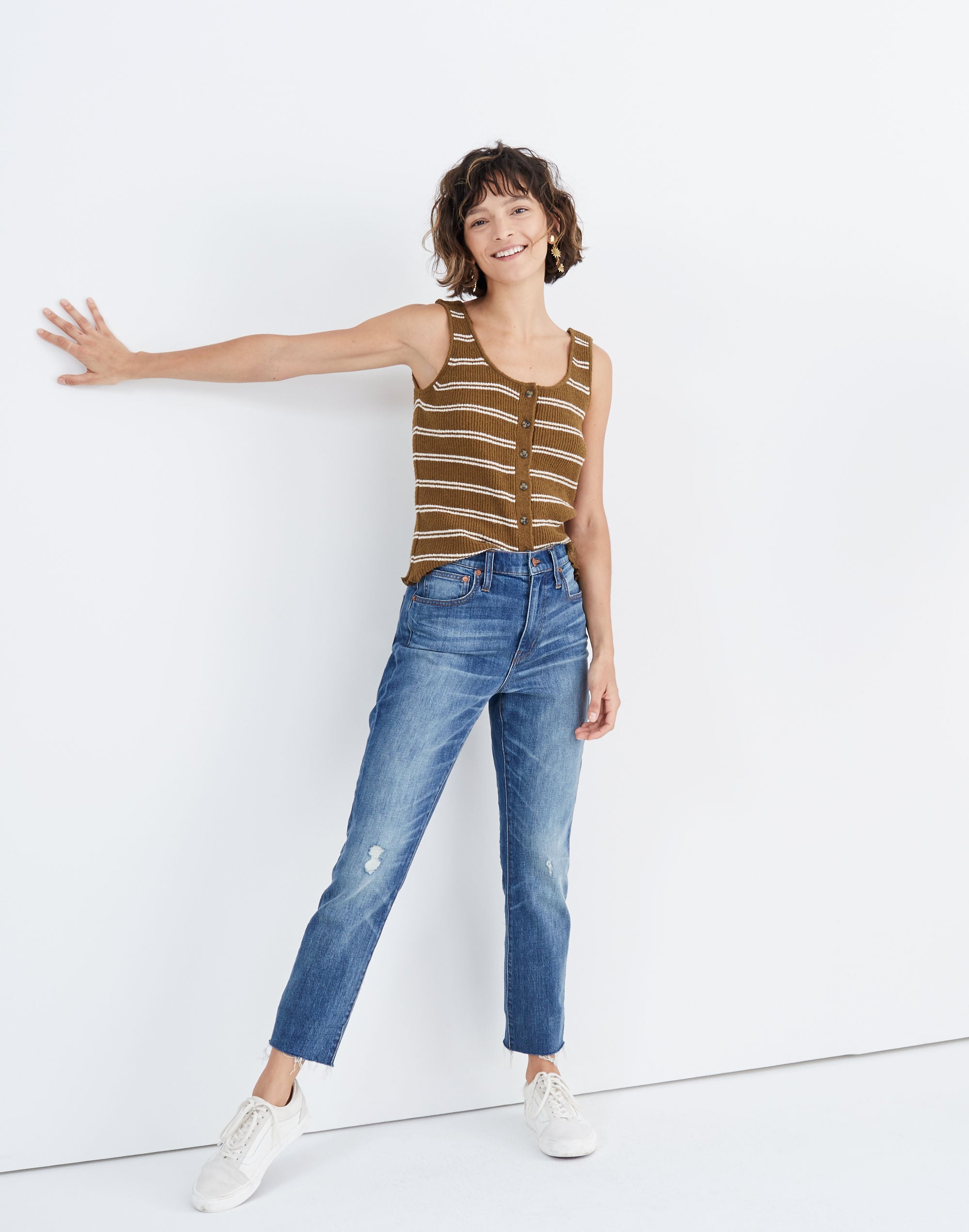 The High-Rise Slim Boyjean in Dover Wash: Raw-Hemmed Edition