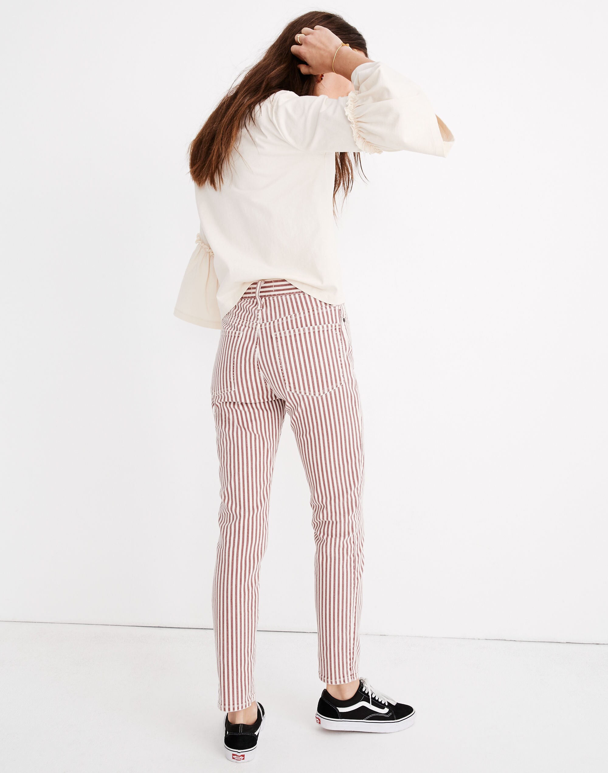 The High-Rise Slim Boyjean in Luca Stripe