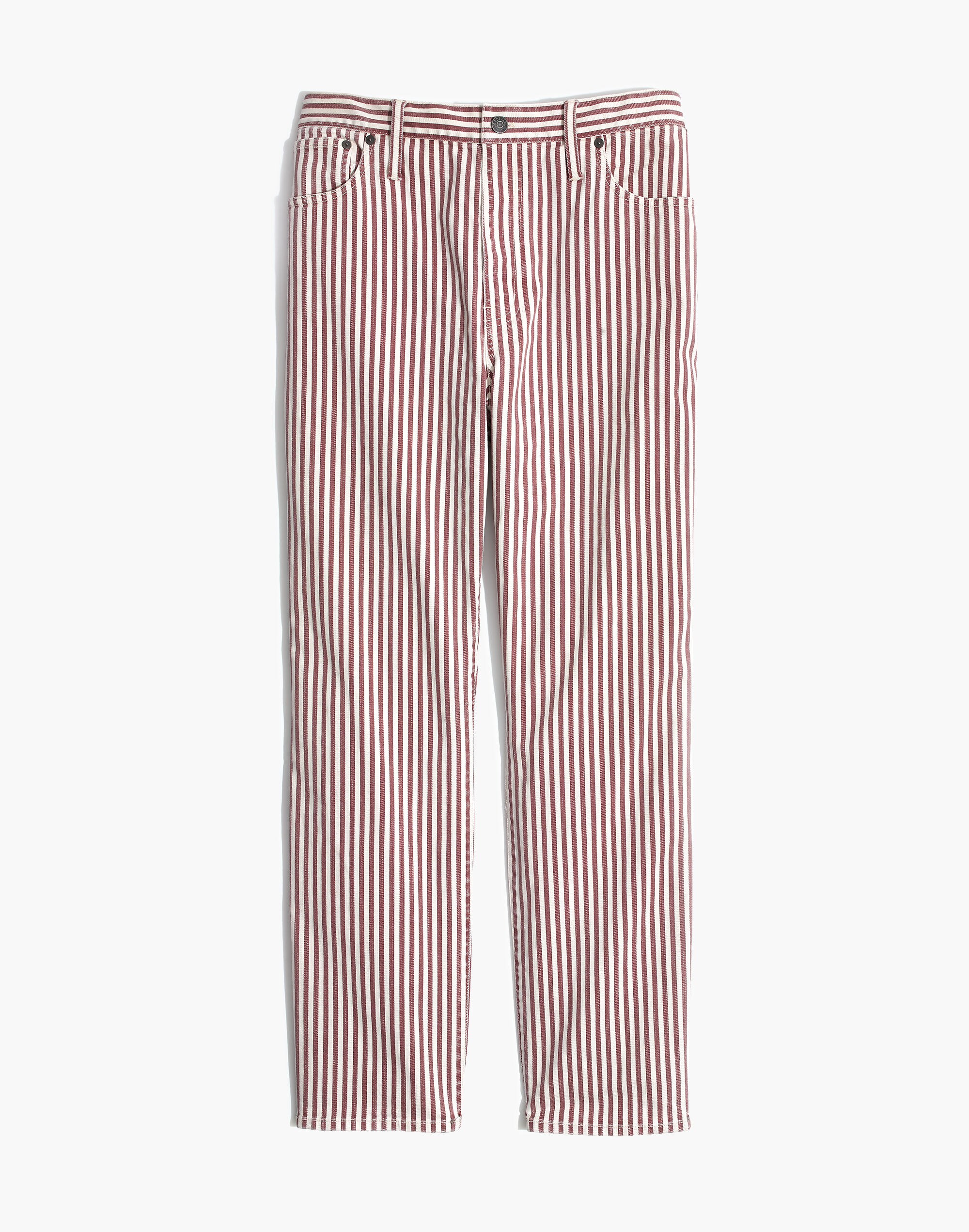 The High-Rise Slim Boyjean in Luca Stripe