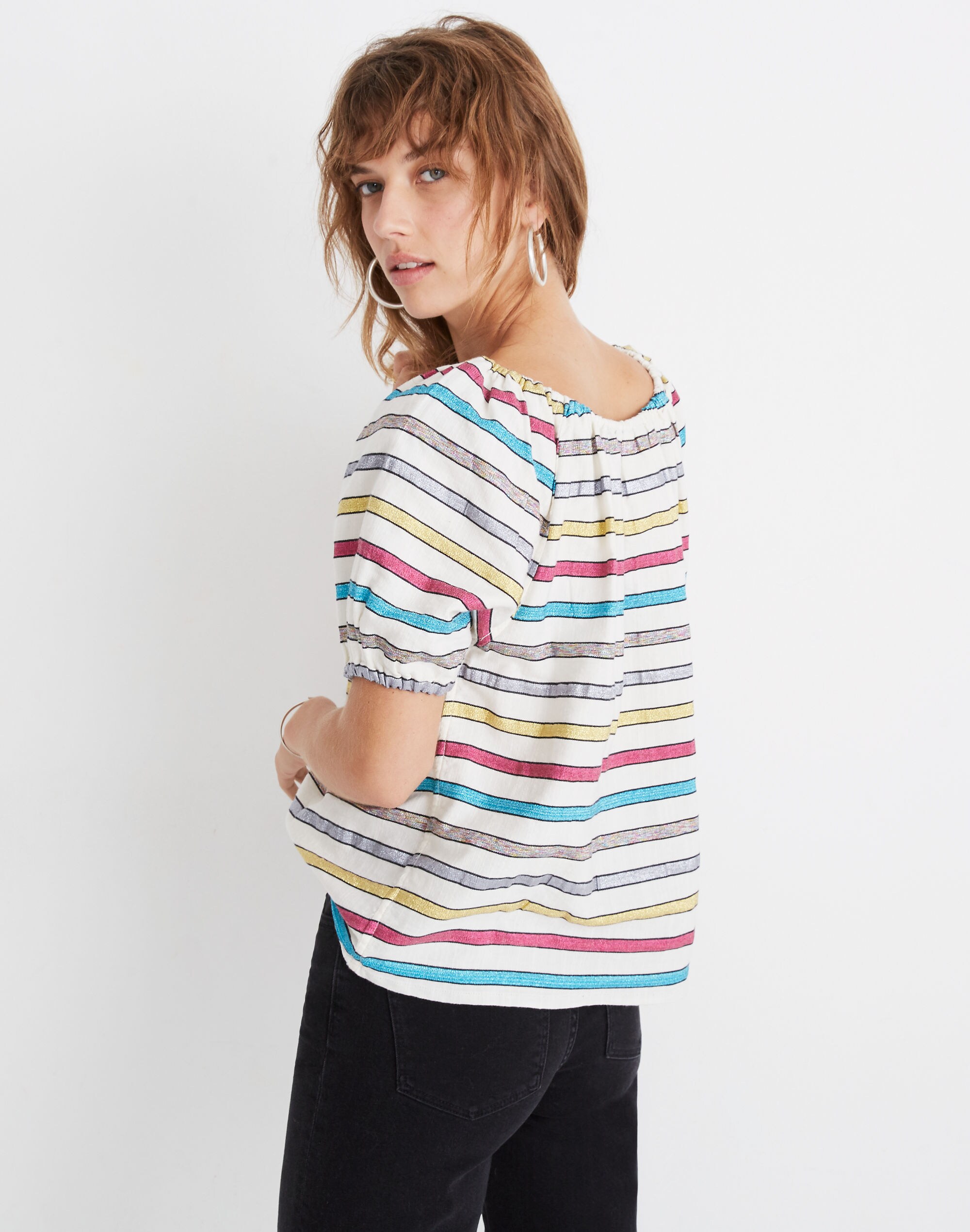 Ace&amp;Jig&trade; Gelato Top in Bon Bon Stripe