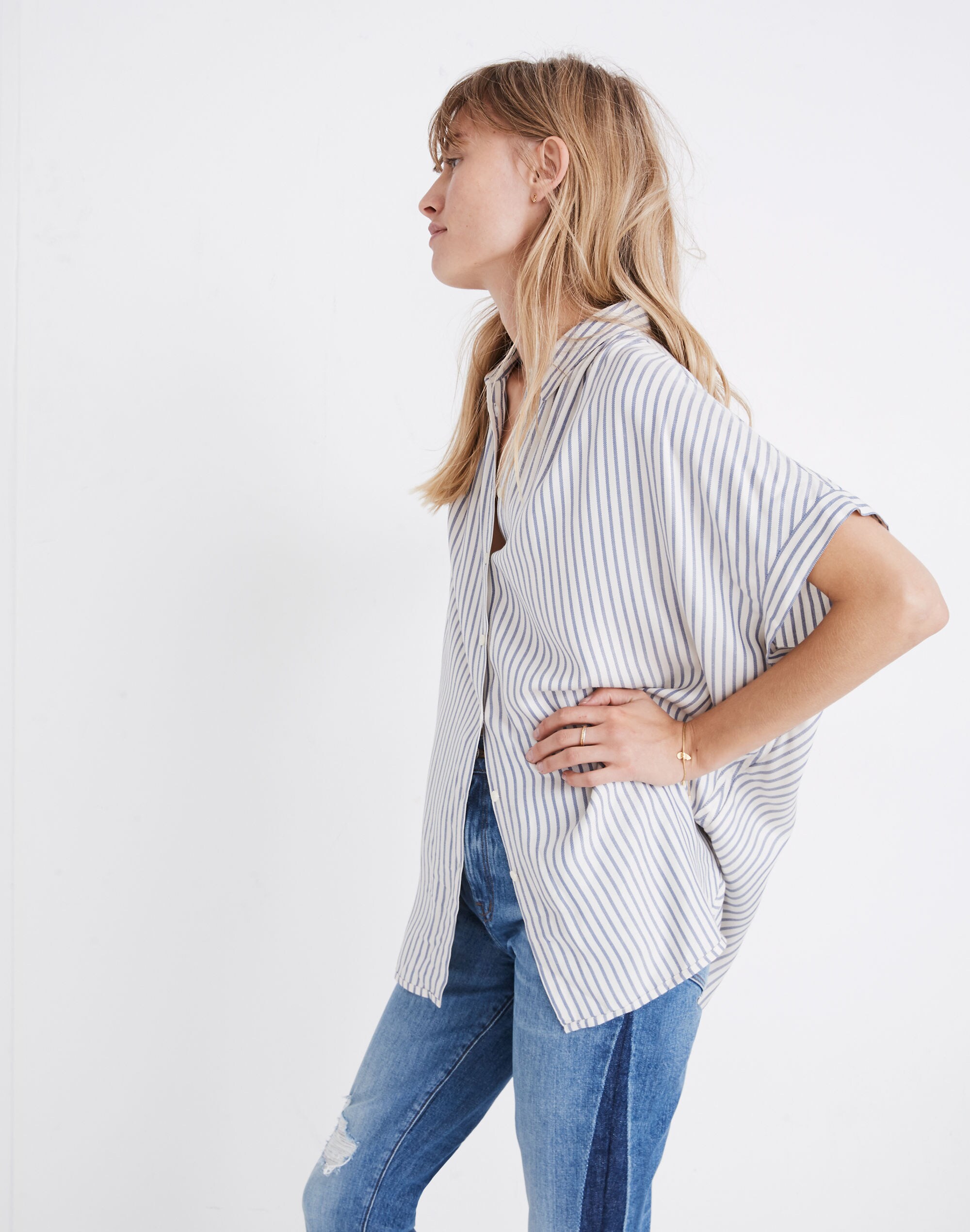 Central Shirt in Dalton Stripe