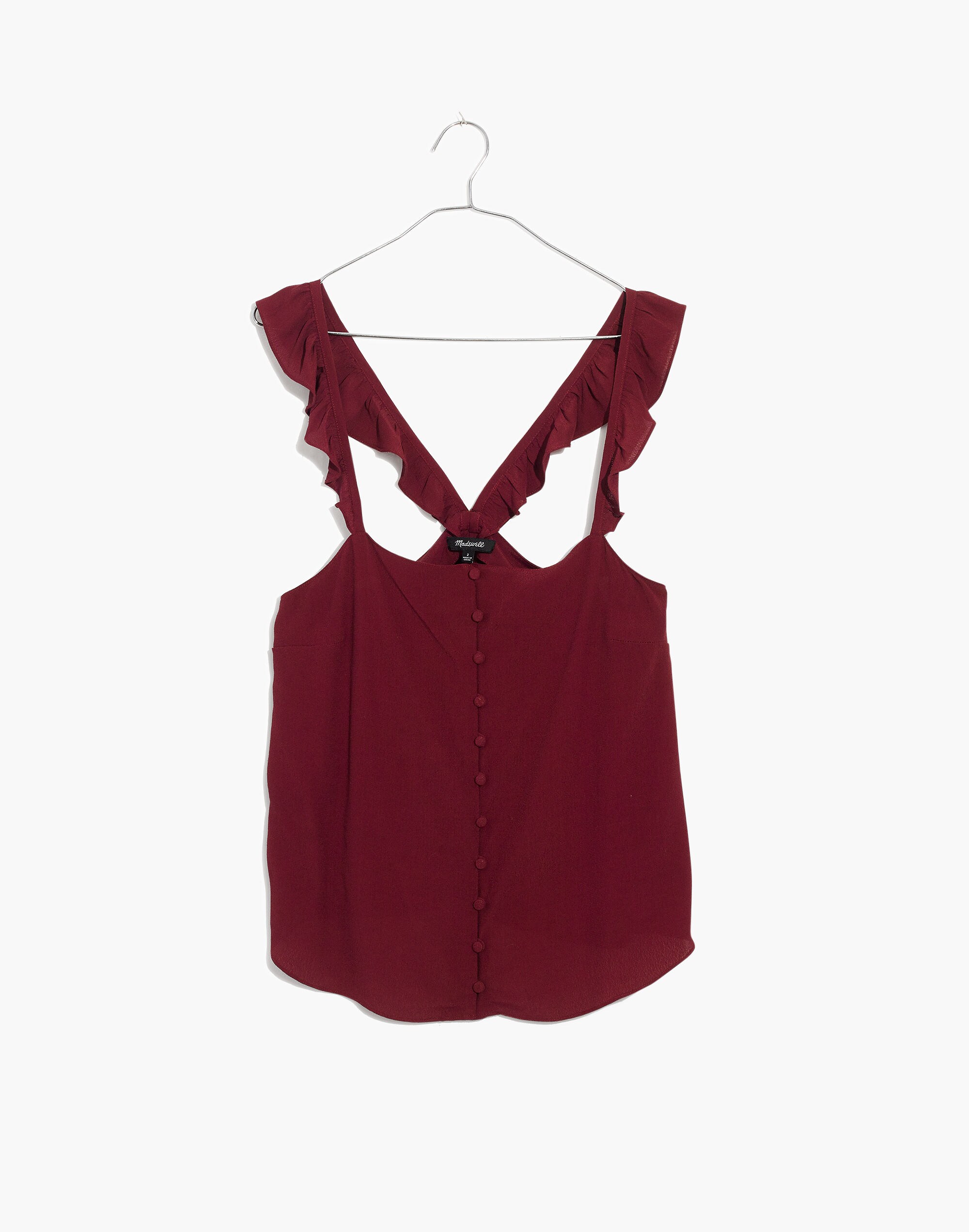 Ruffle-Strap Cami Top