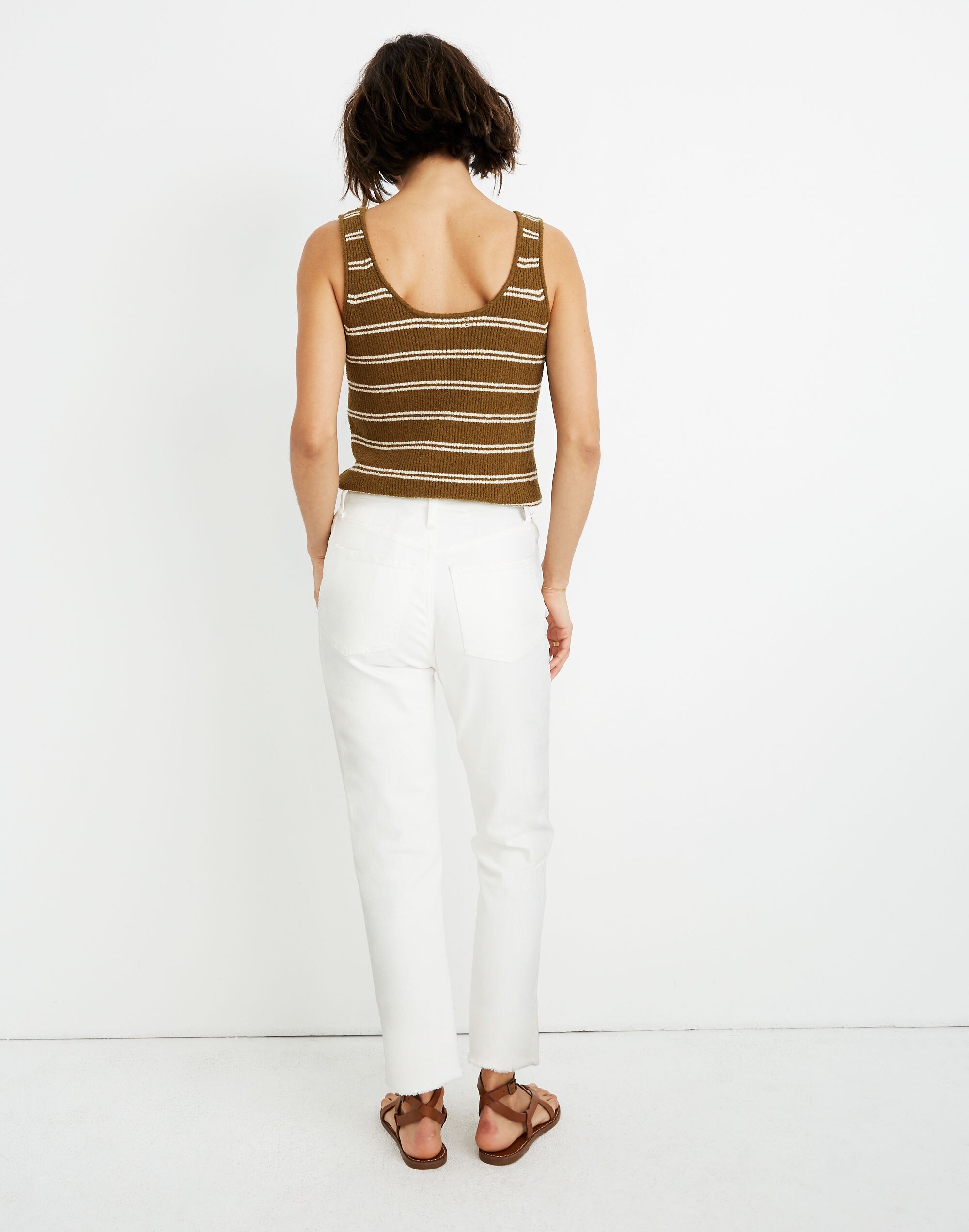 The Tall High-Rise Slim Boyjean in Tile White