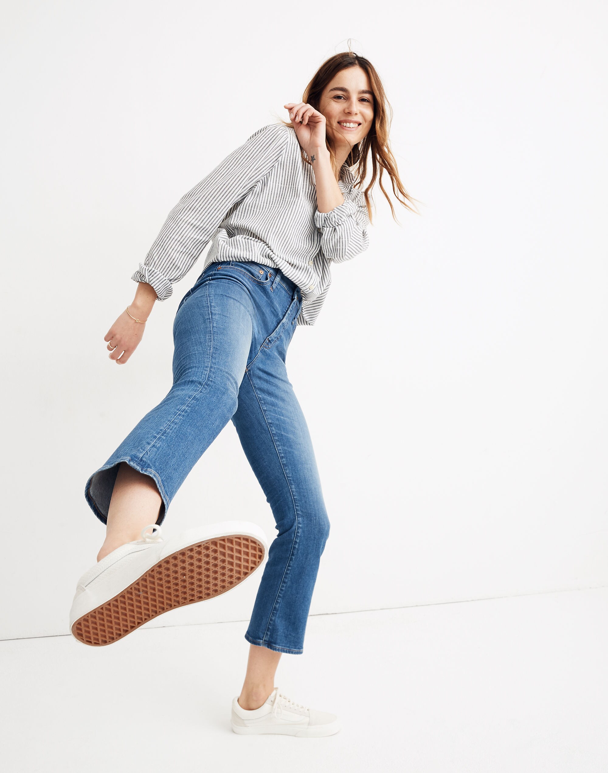 Petite Cali Demi-Boot Jeans in Tierney Wash: Eco Edition