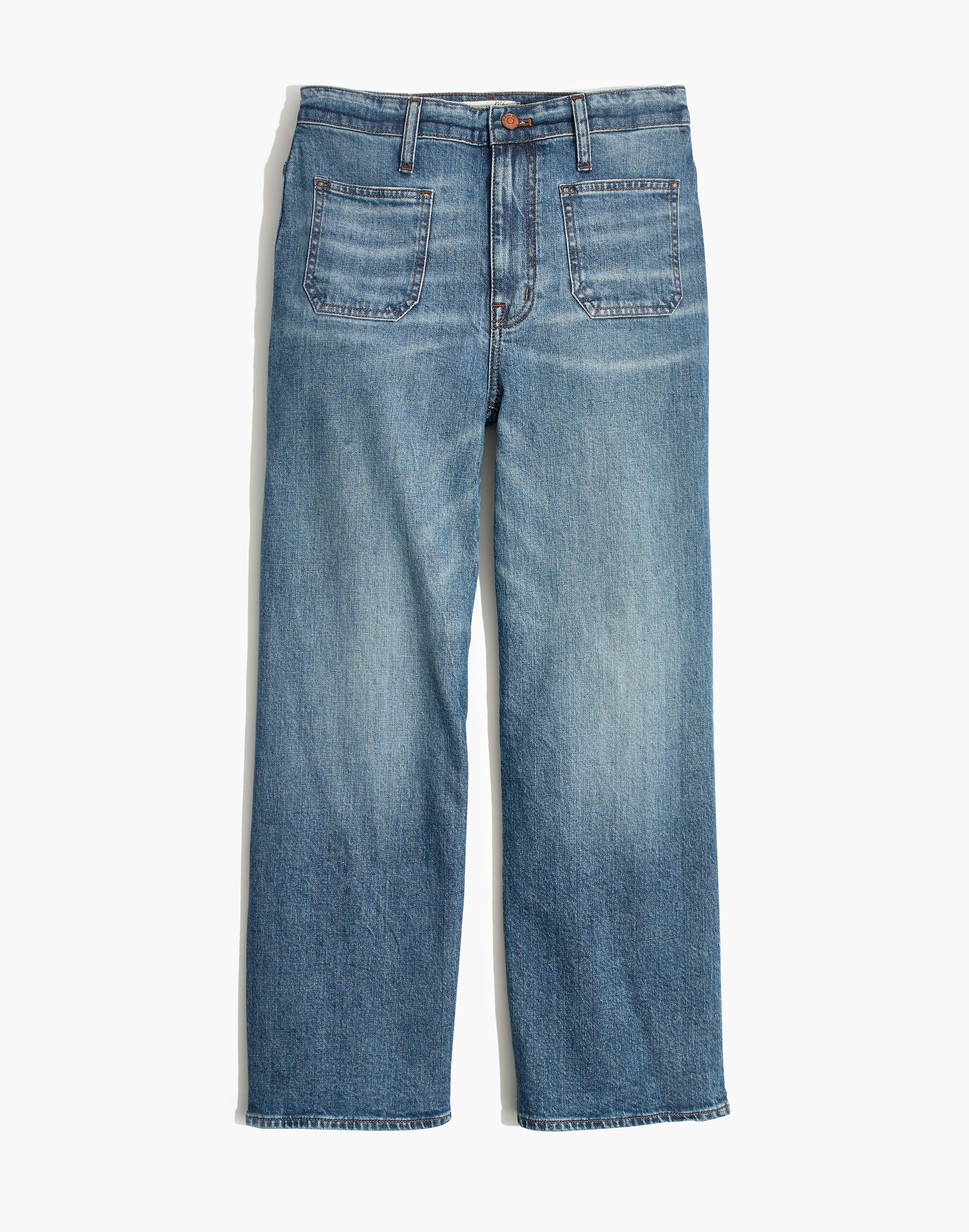 Wide-Leg Crop Jeans in Chesney Wash