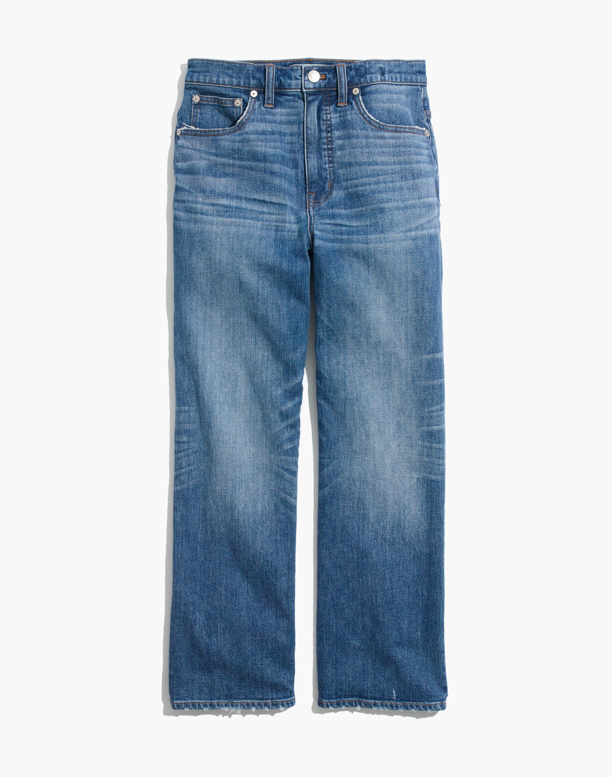 Slim Wide-Leg Jeans in Garrett Wash | Madewell 