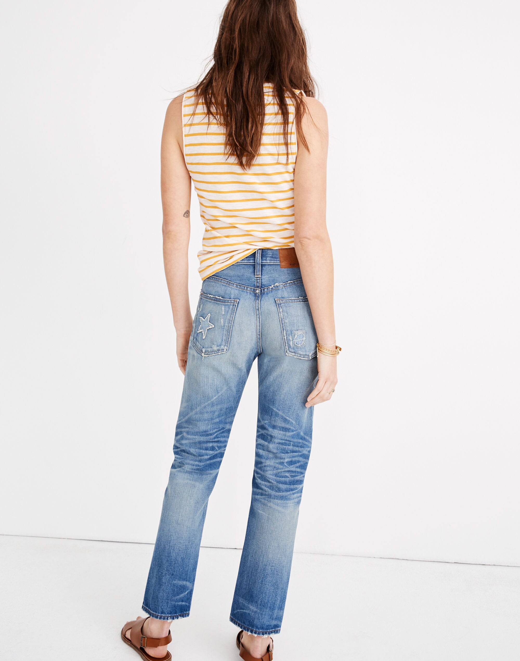 Rivet &amp; Thread High-Rise Slim Boyjeans