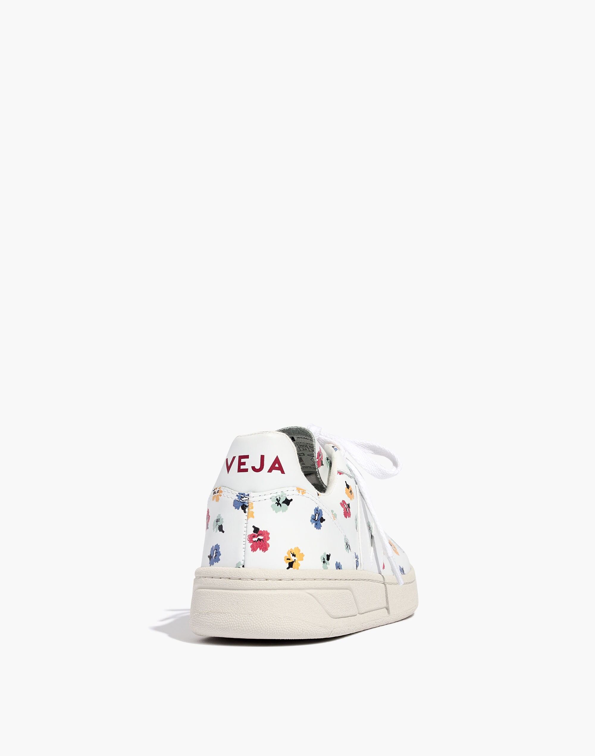 Madewell x Veja&trade; V-10 Leather Sneakers in Confetti Floral