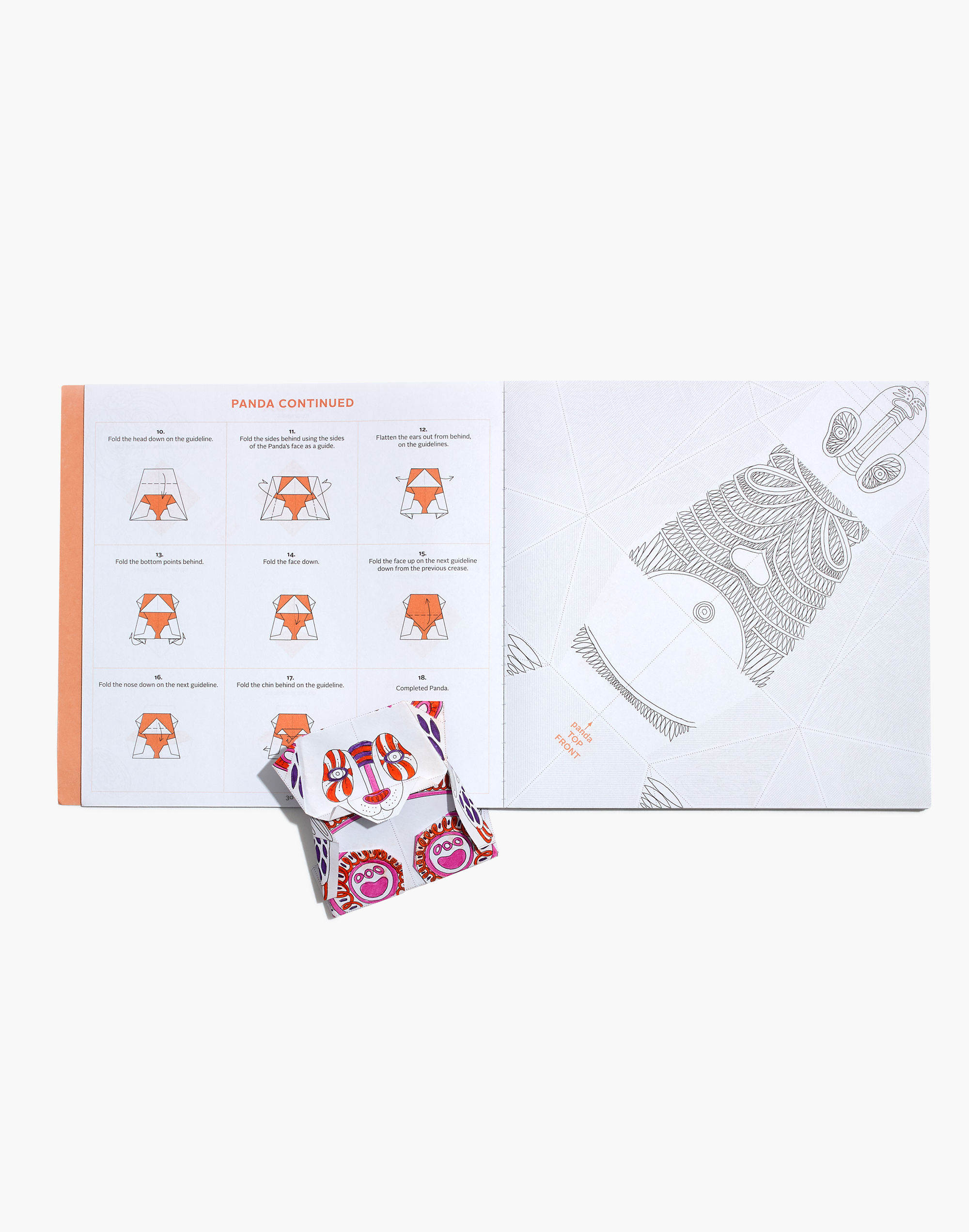 Color Origami Fauna Coloring Book