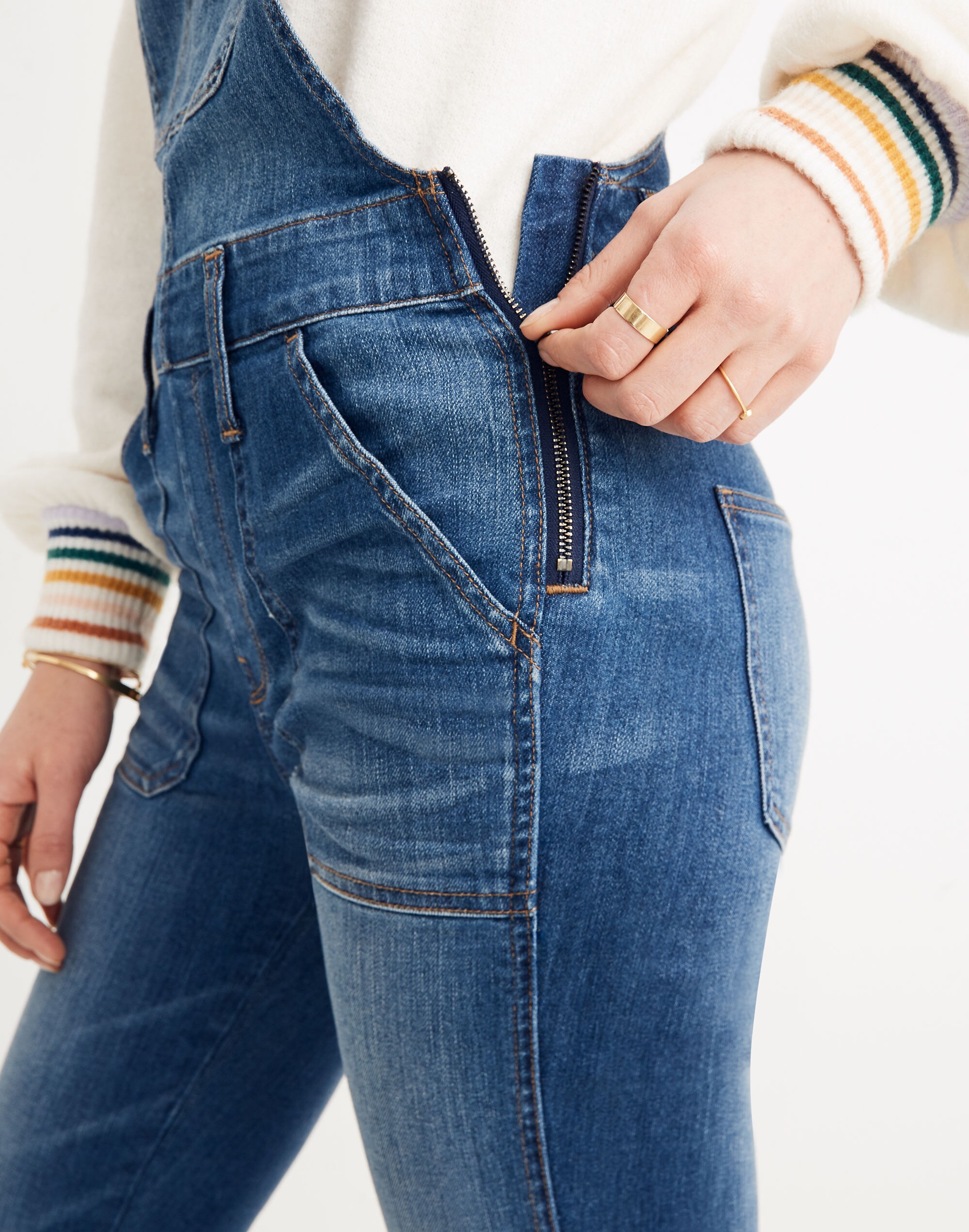 Skinny Overalls in Jansing Wash