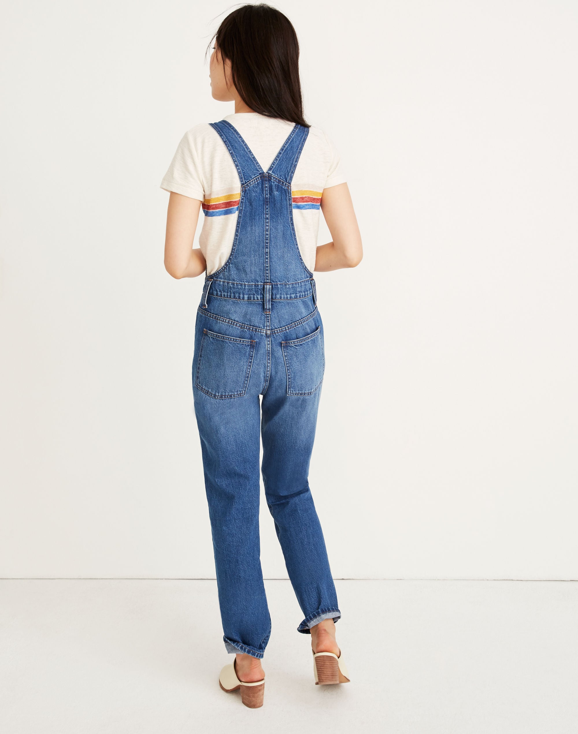Straight-Leg Zip Overalls