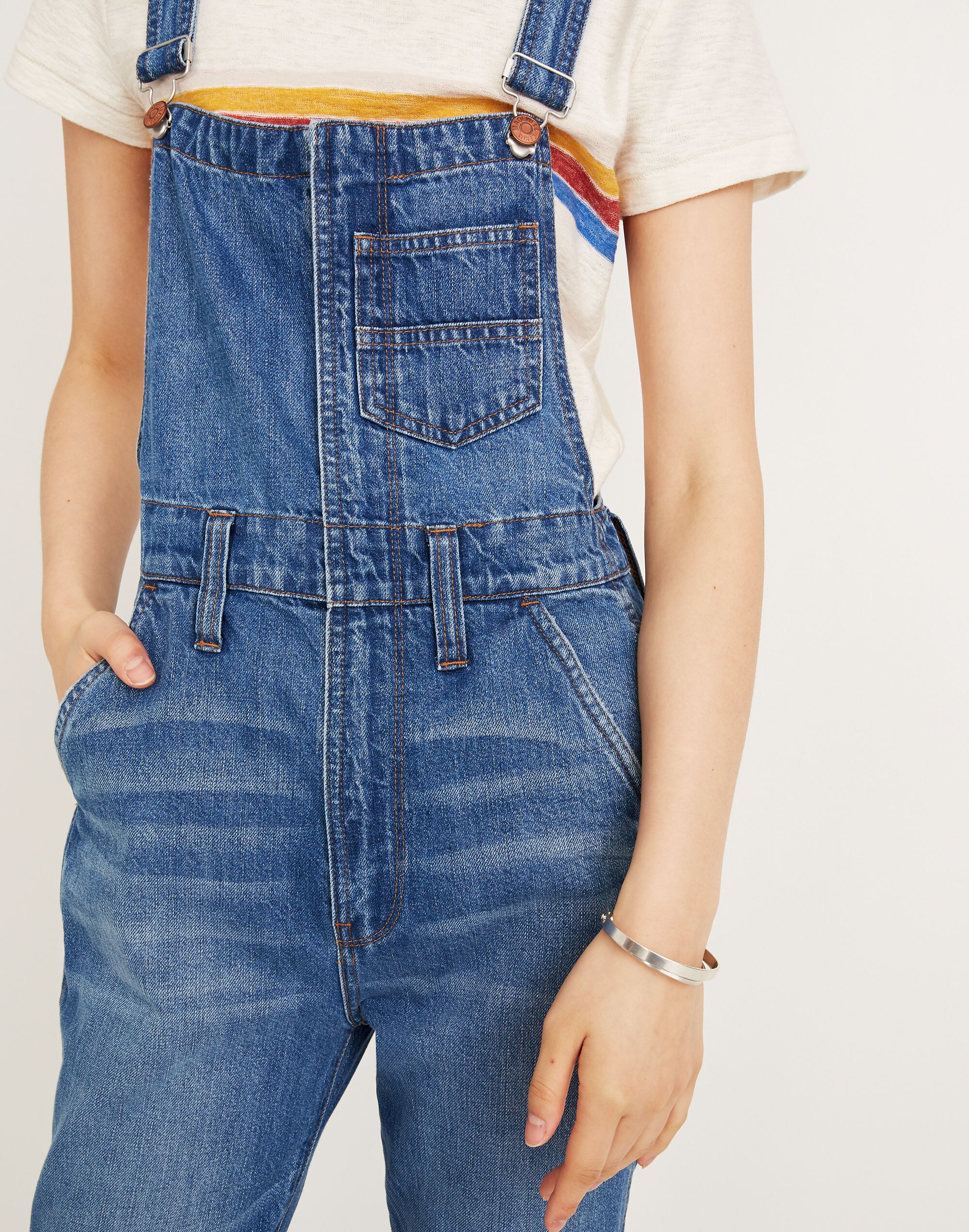 Straight-Leg Zip Overalls