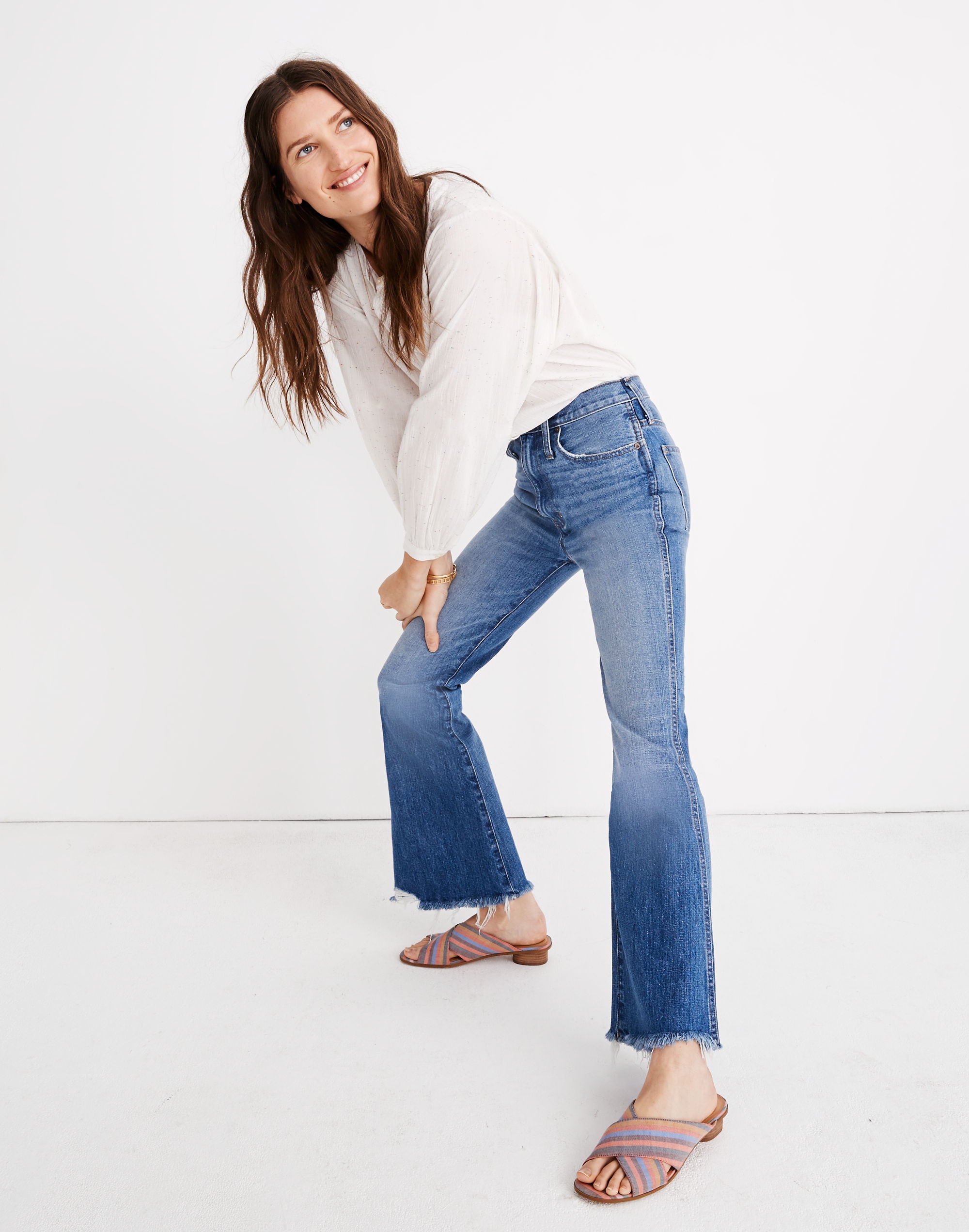 Rigid Flare Jeans in Dempsey Wash