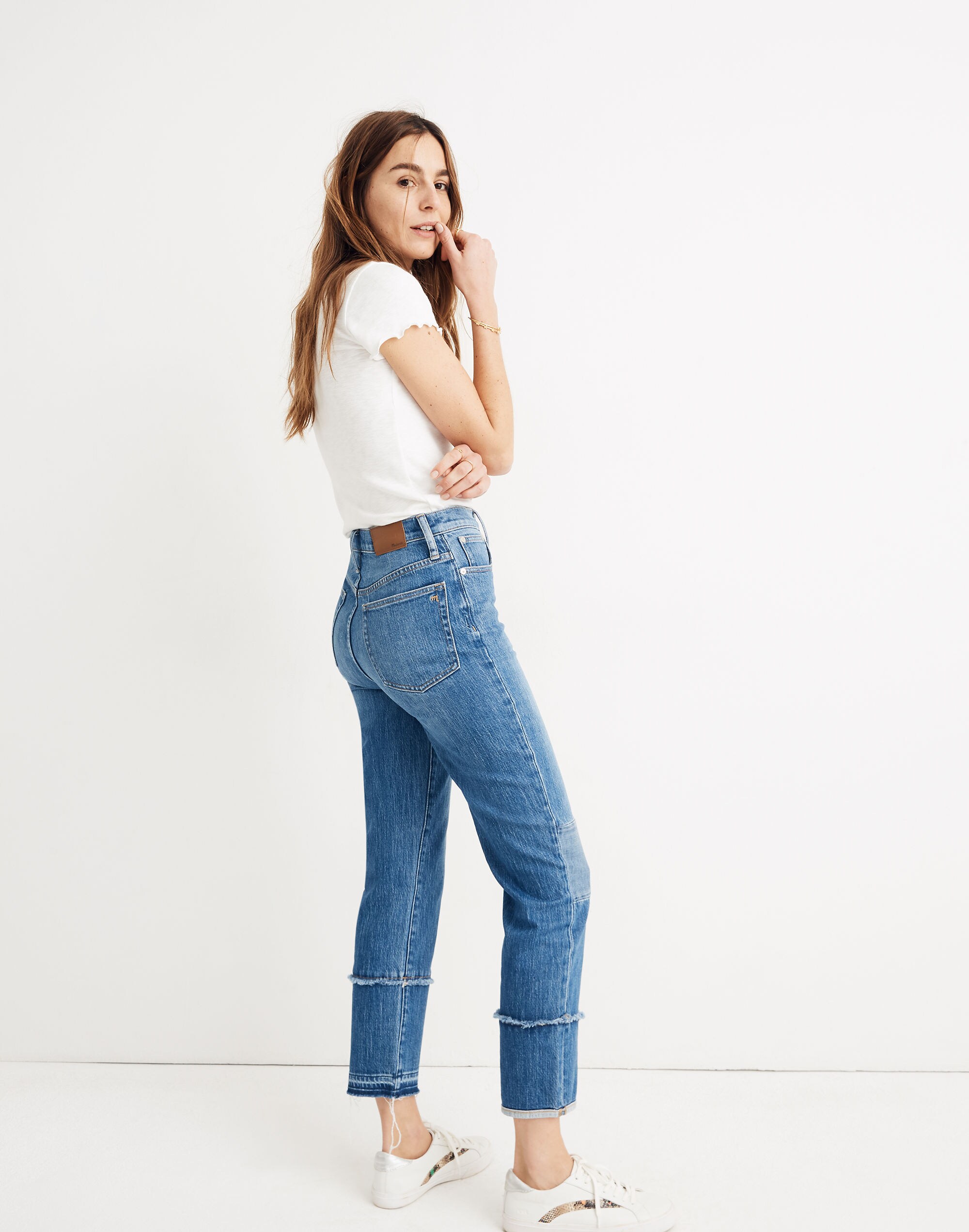 Madewell x ISKO&trade; Patched Classic Straight Jeans