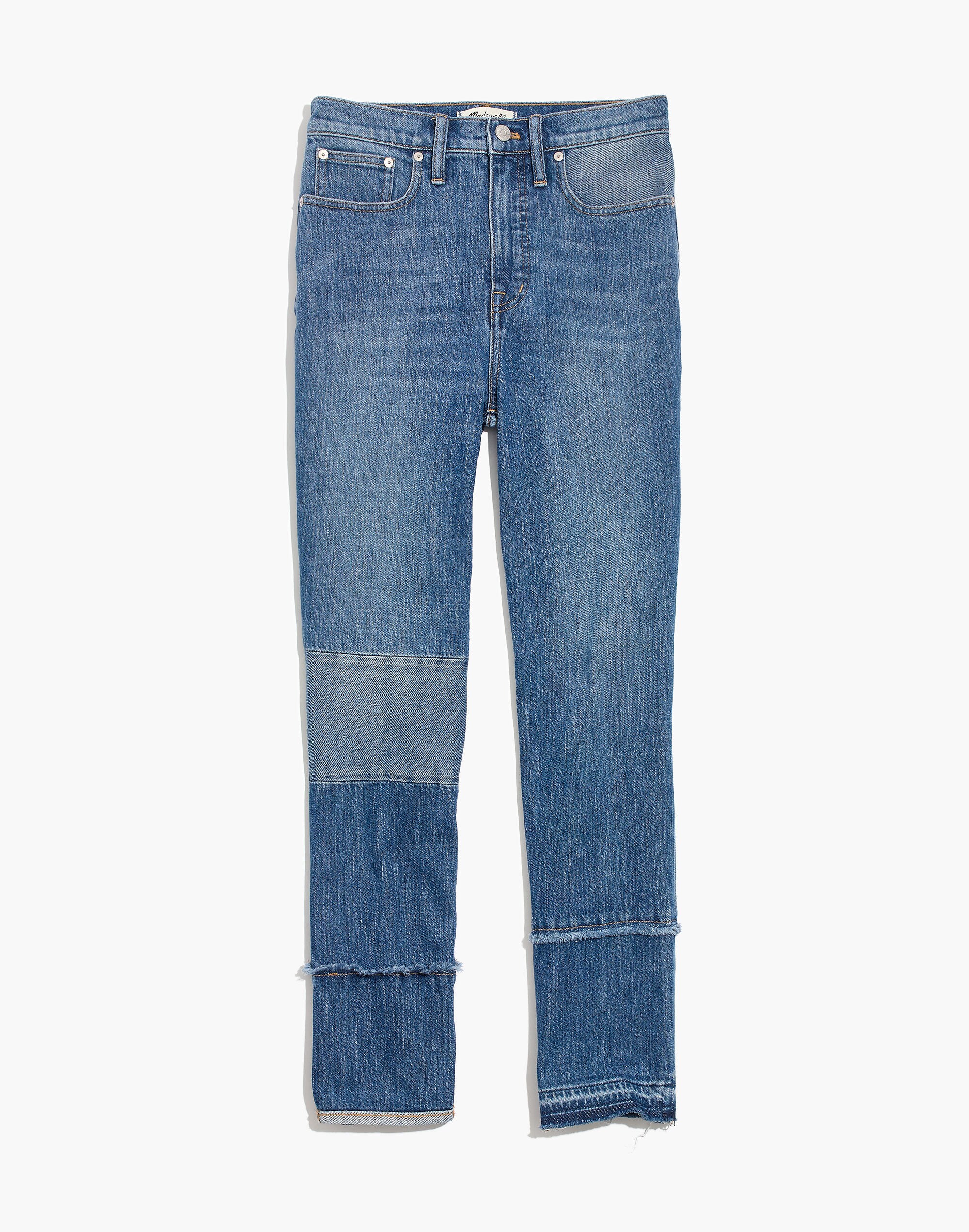 Madewell x ISKO&trade; Patched Classic Straight Jeans