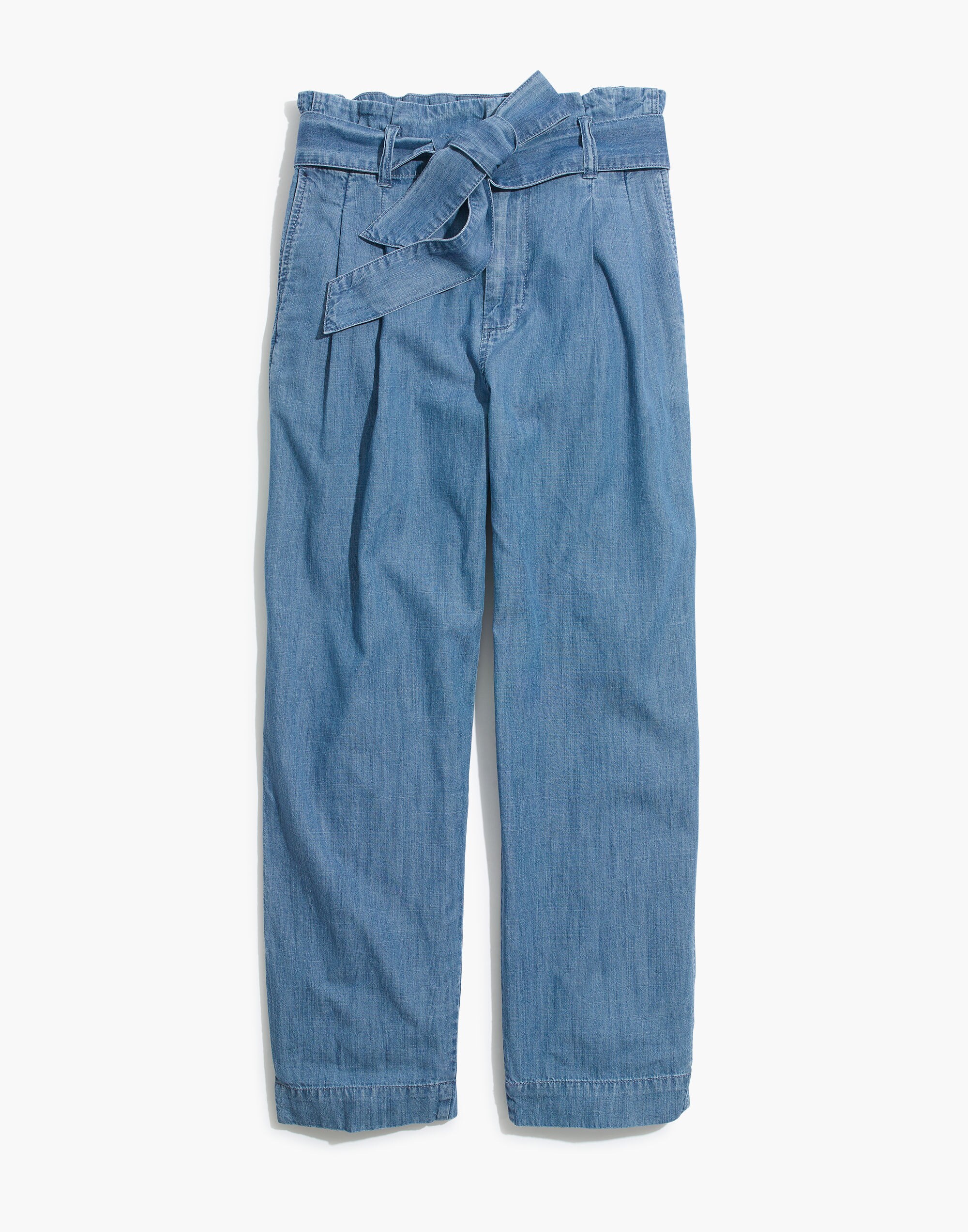 Denim Paperbag Pants