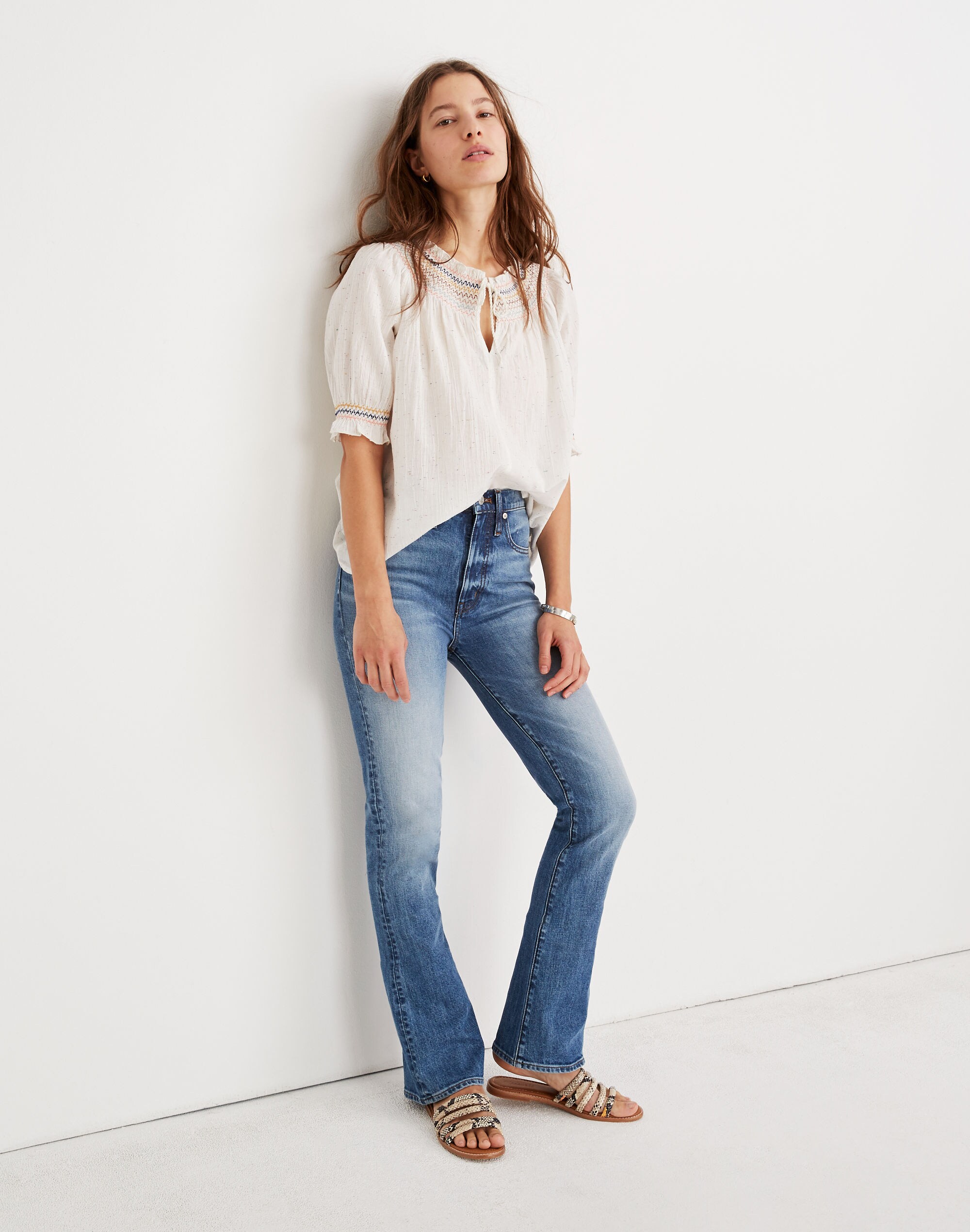 Skinny Flare Jeans in Kenwick Wash