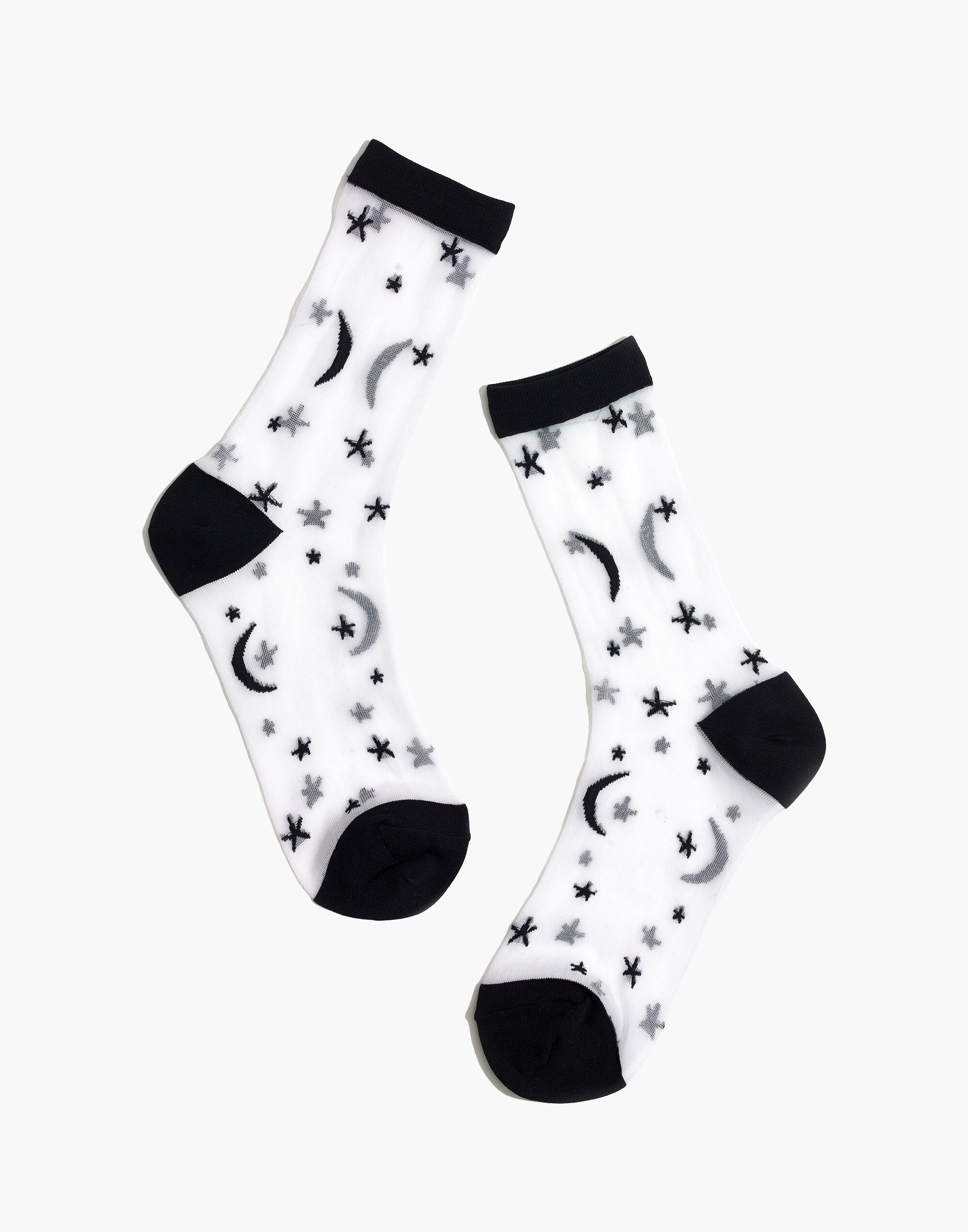 Madewell x Hansel from Basel&trade; Moon and Stars Crew Socks