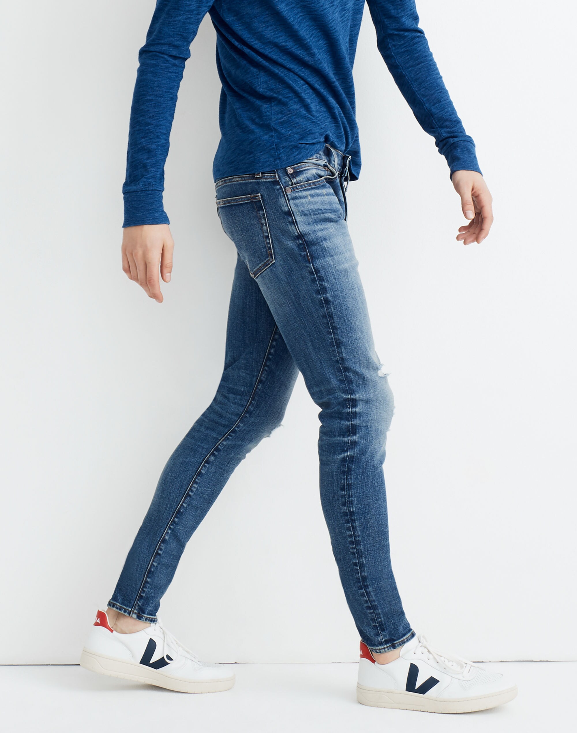 Skinny Authentic Flex Jeans in Myrtle Wash