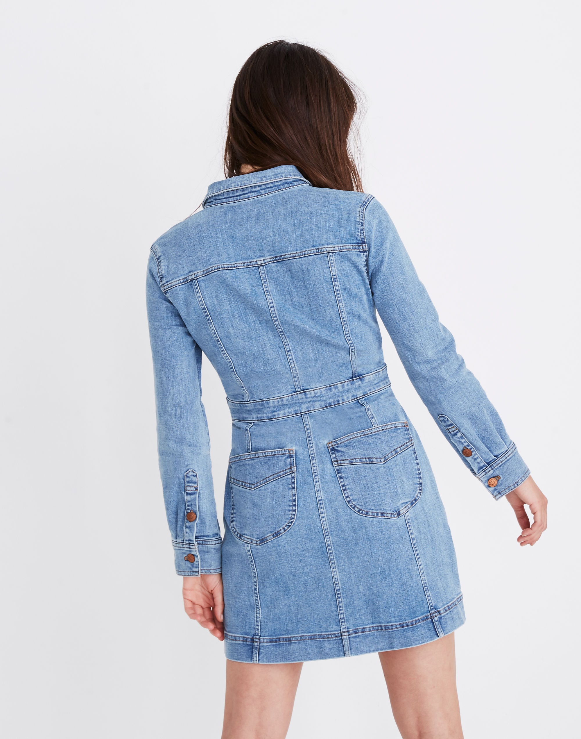 Denim Structured Shirtdress