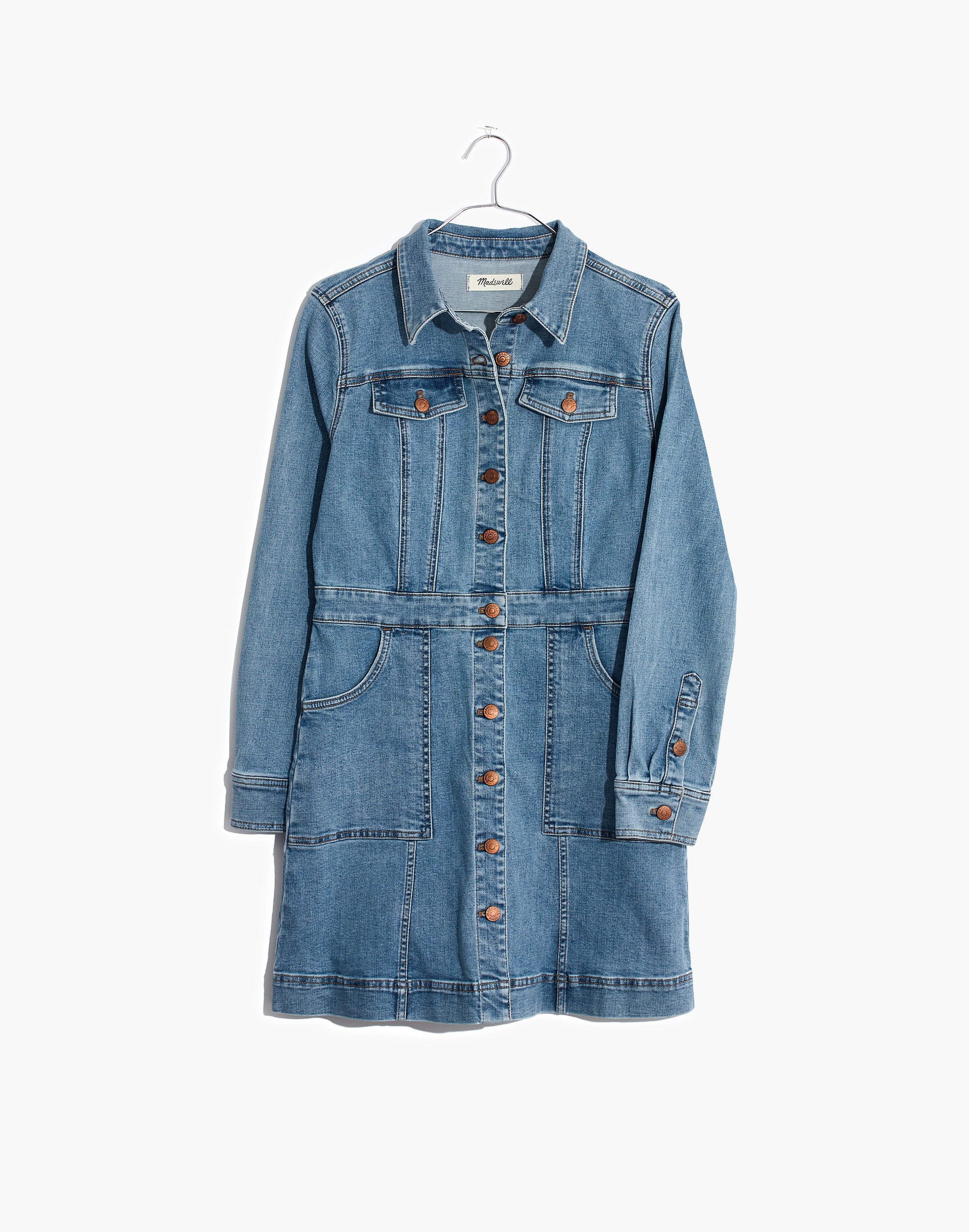 Denim Structured Shirtdress