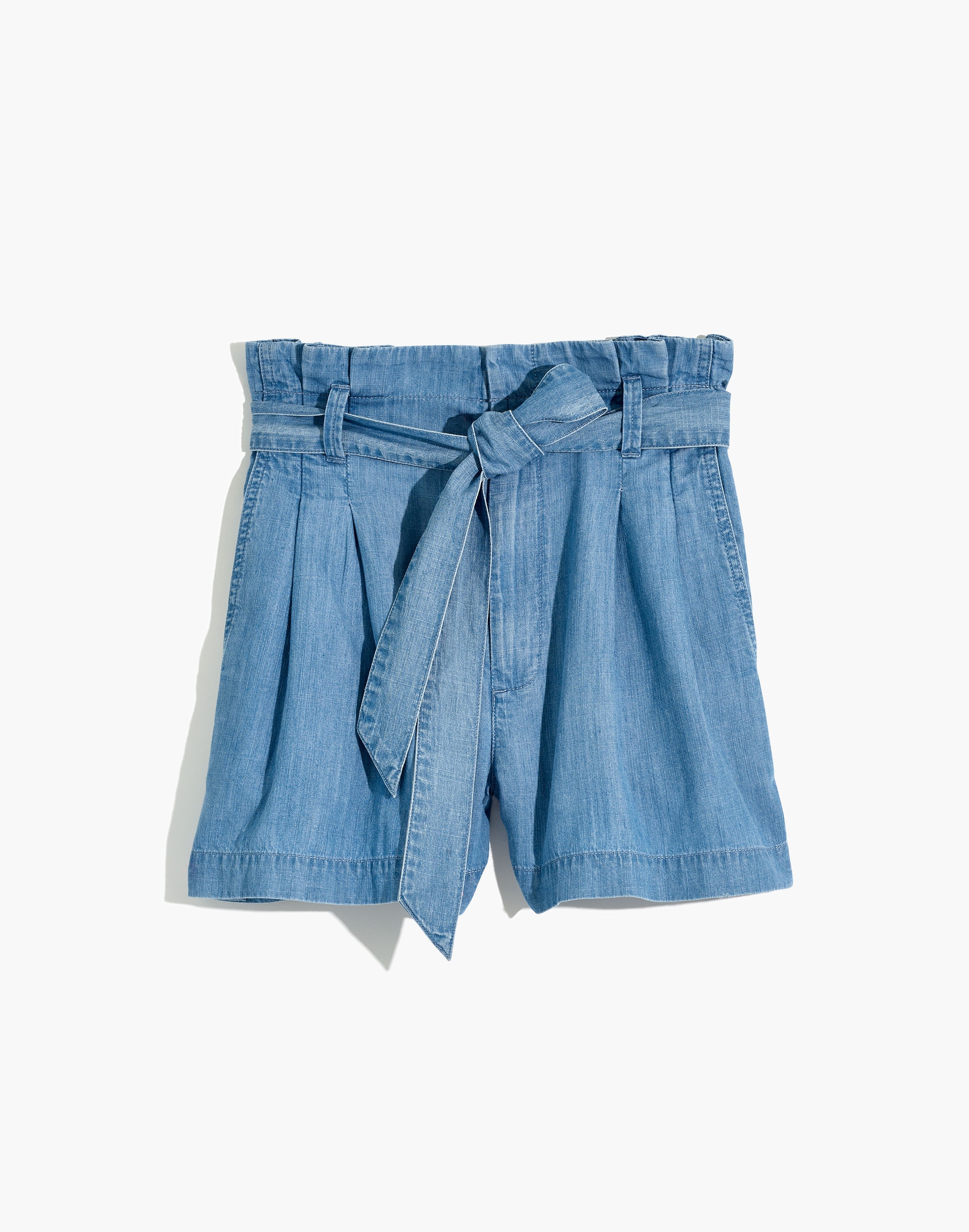 Denim Paperbag Shorts