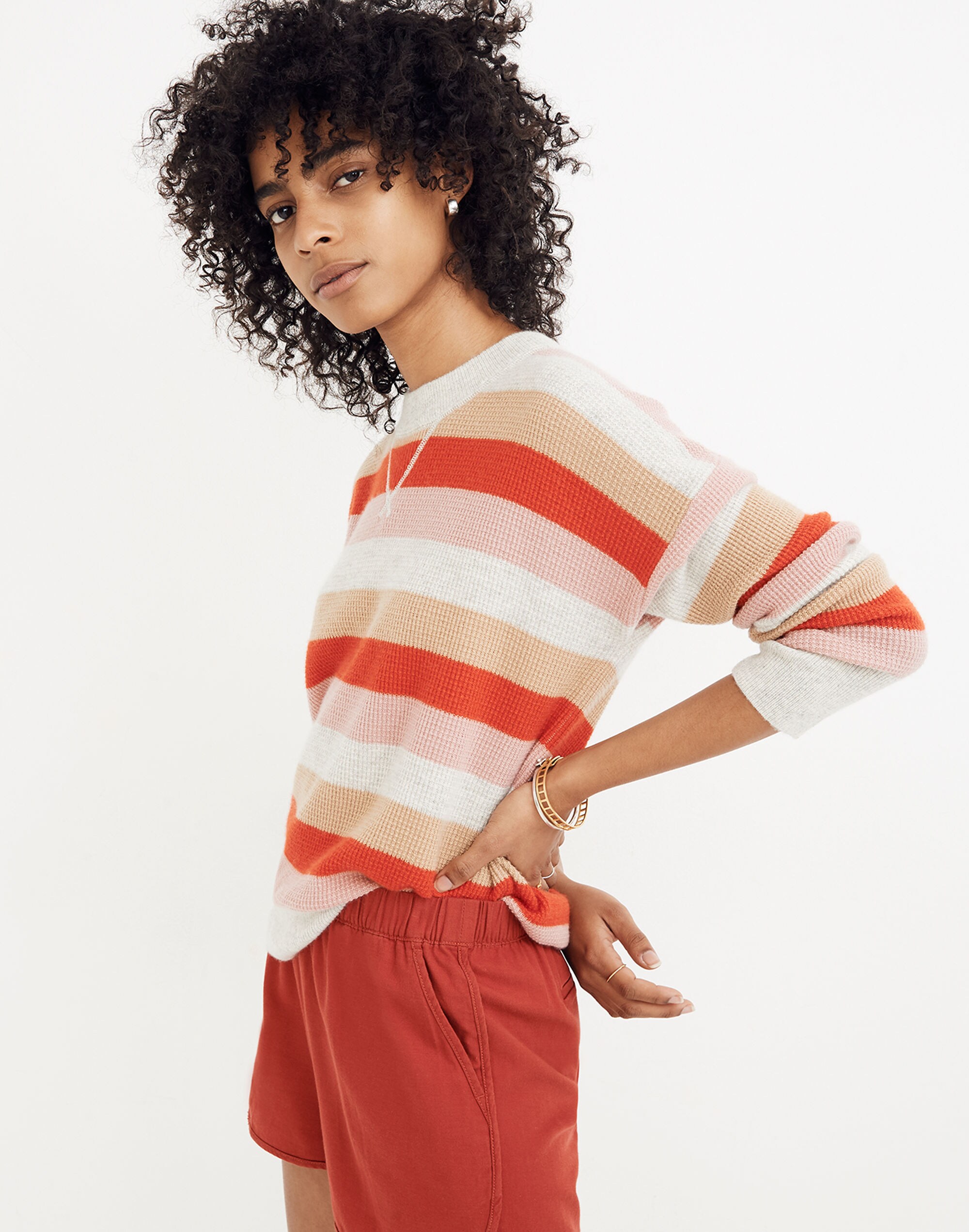 Cashmere Sweatshirt in Norman Stripe