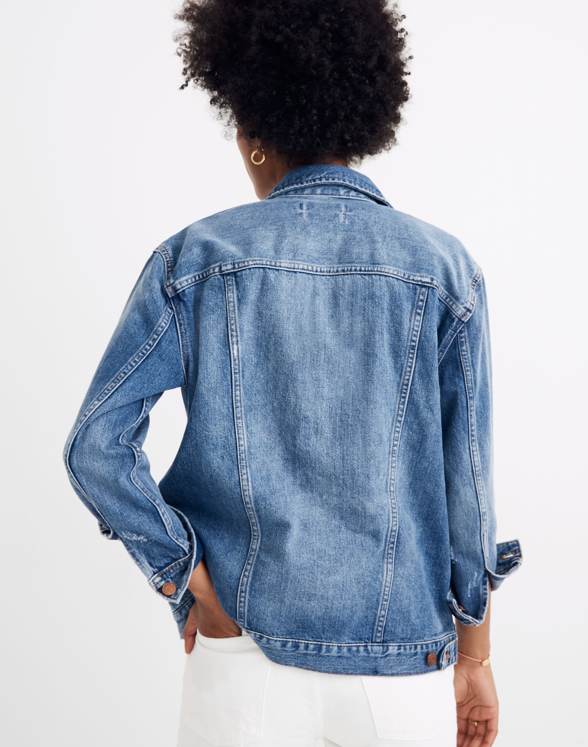 The Oversized Jean Jacket in Wortham Wash