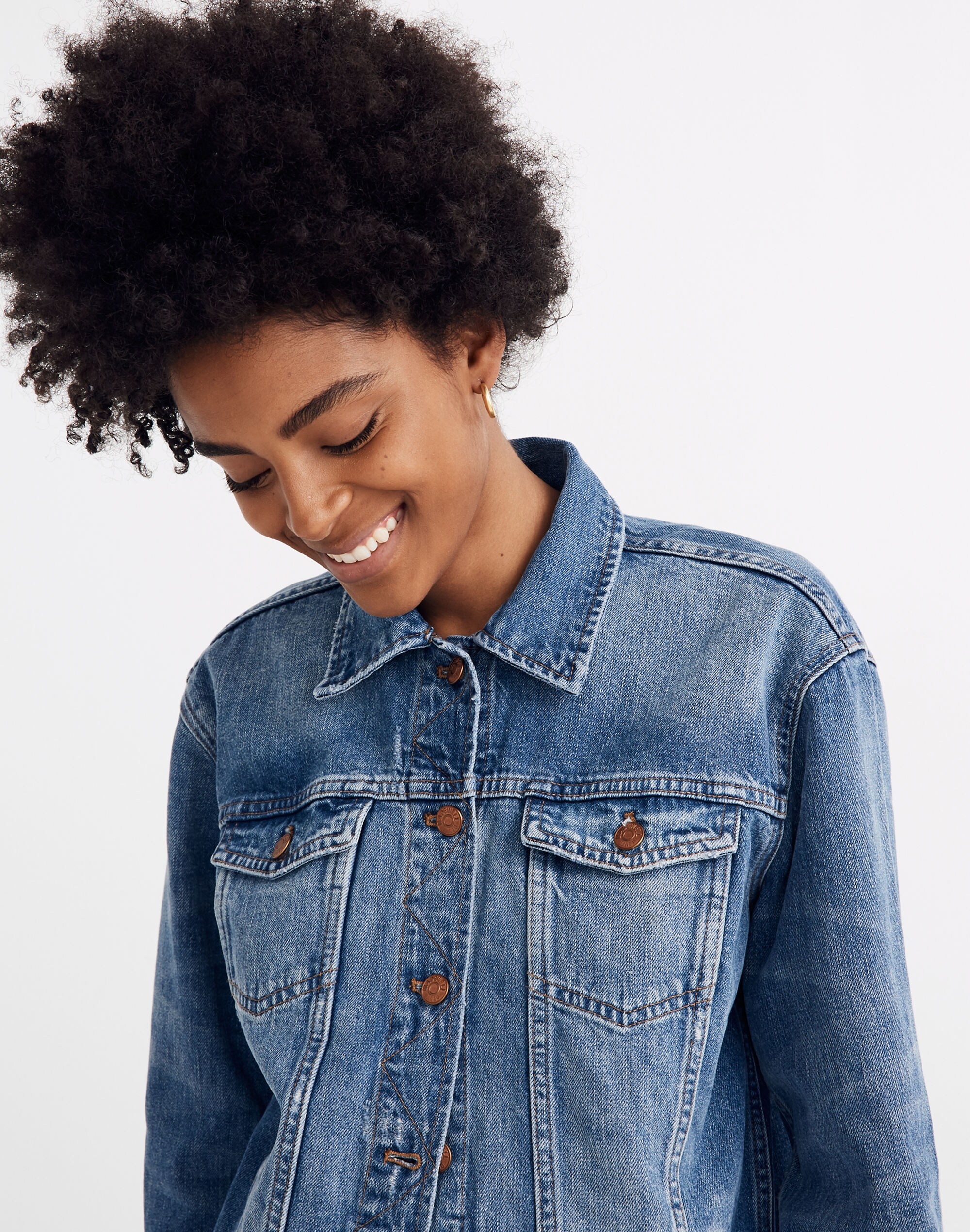 The Oversized Jean Jacket in Wortham Wash