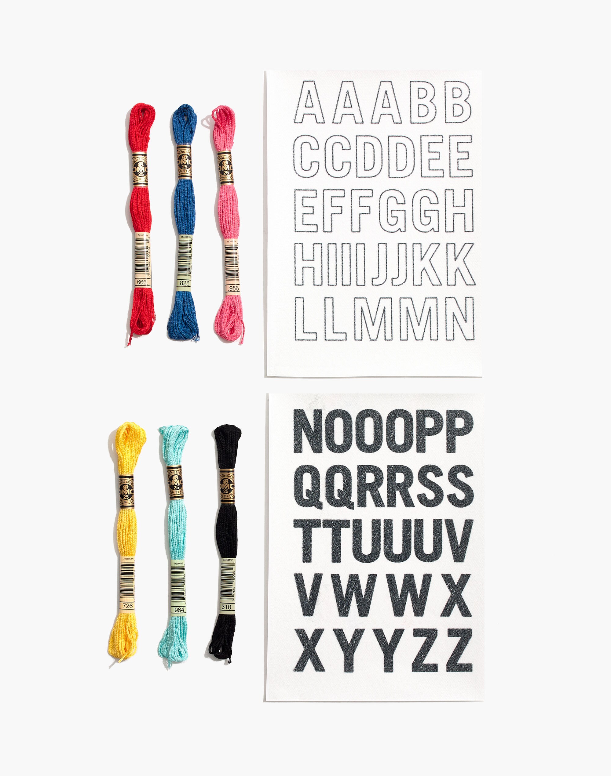 Wool & The Gang™ Alphabet Embroidery Kit