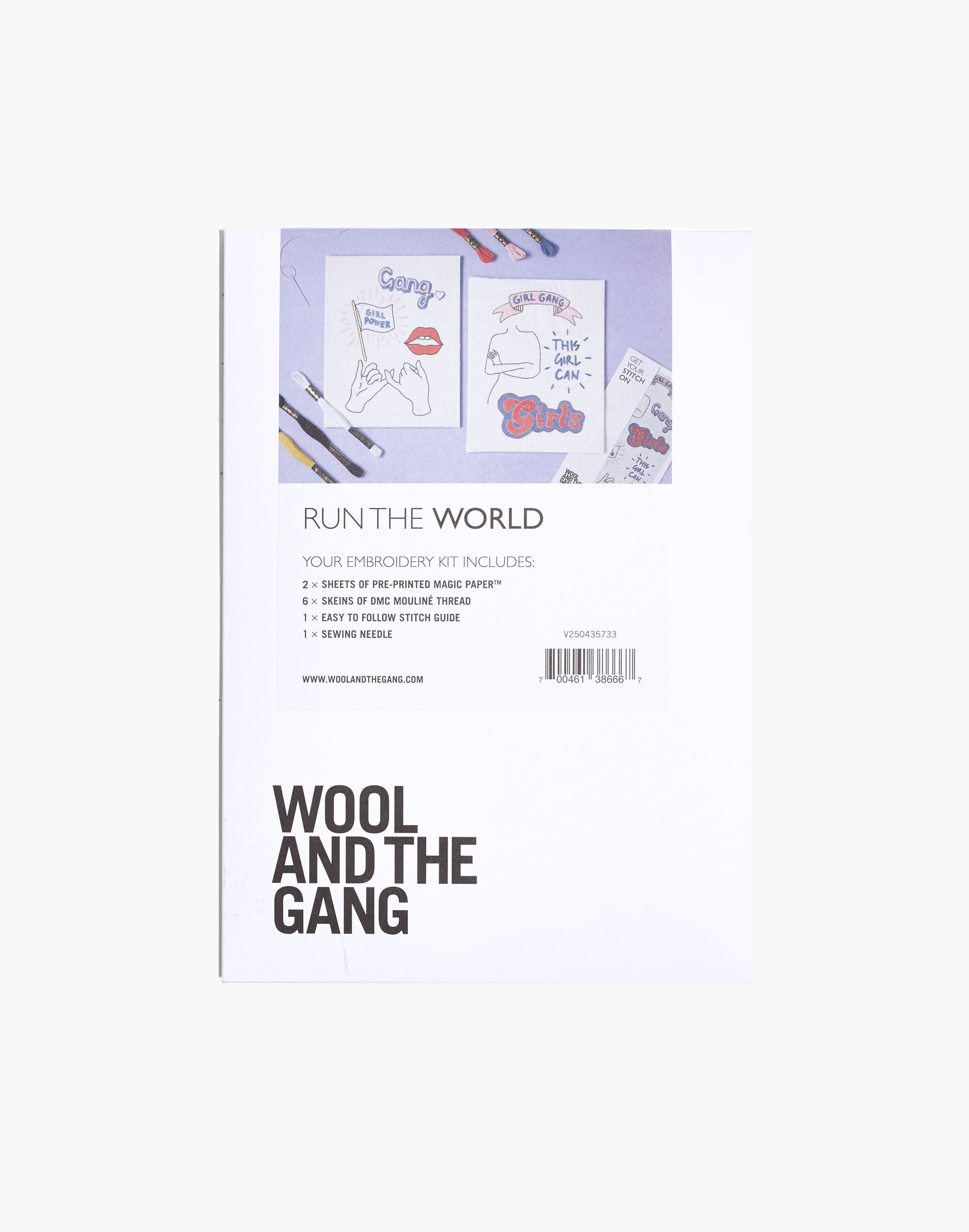Wool &amp; The Gang&trade; Girl Embroidery Kit